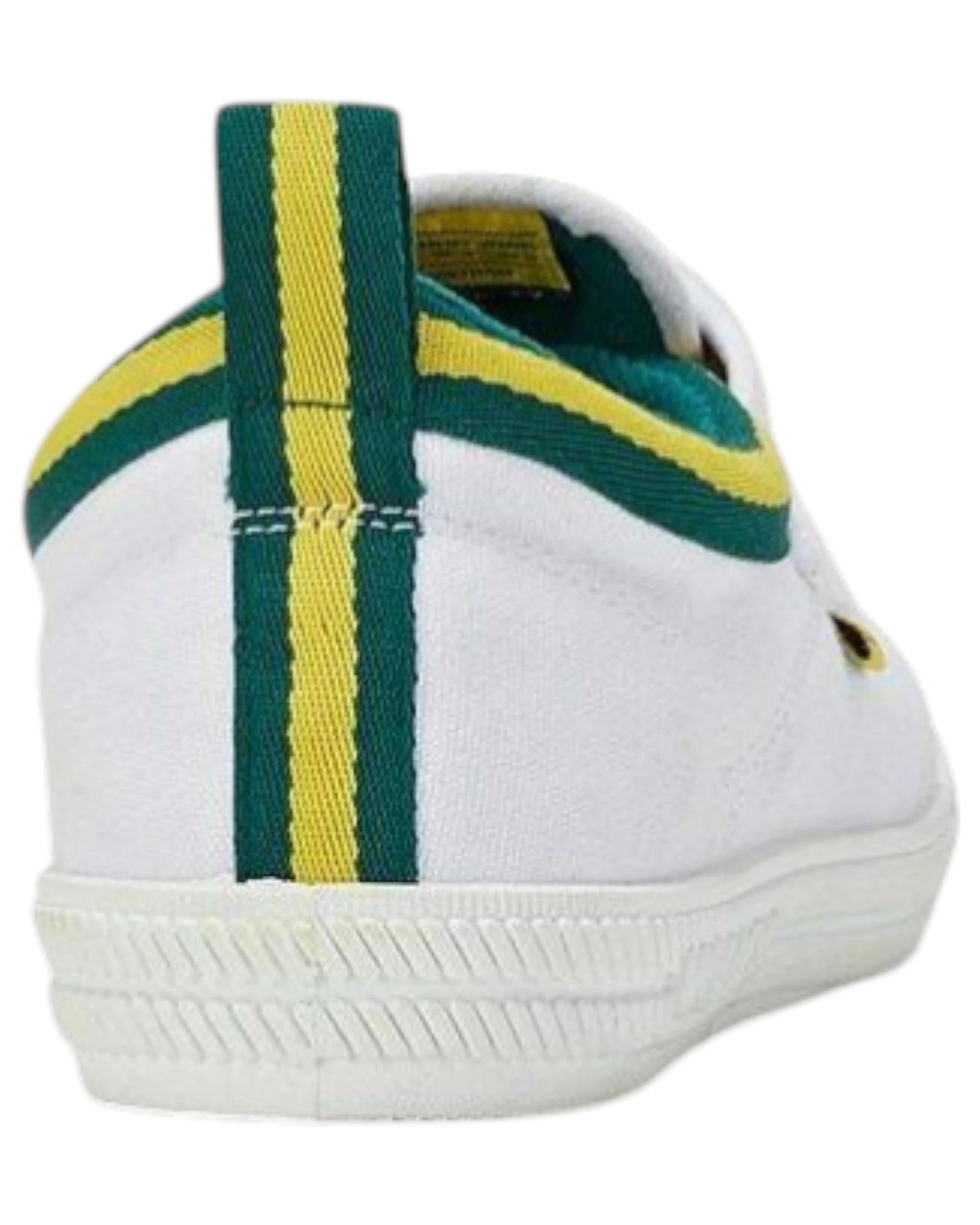 2 Volley Dunlop s International Low Canvas Casual Mens Shoes - White/Blue WHITE/GREEN/GOLD INTERNATIONAL LOW, 2 of 4