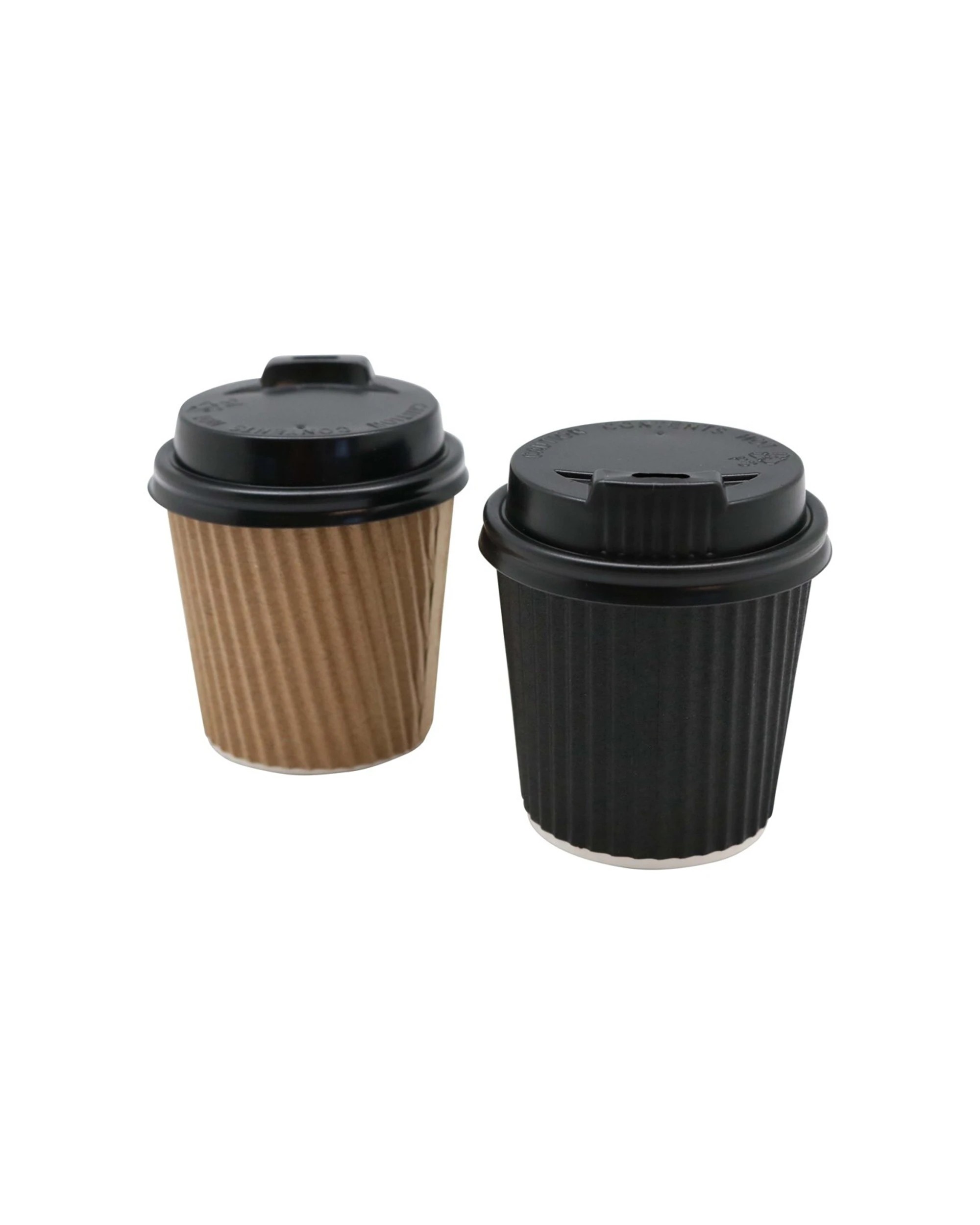 4 Lemon & Lime 75pc 120ml Ripple Wall Coffee Cup With Lid Pack - Multi, 4 of 5