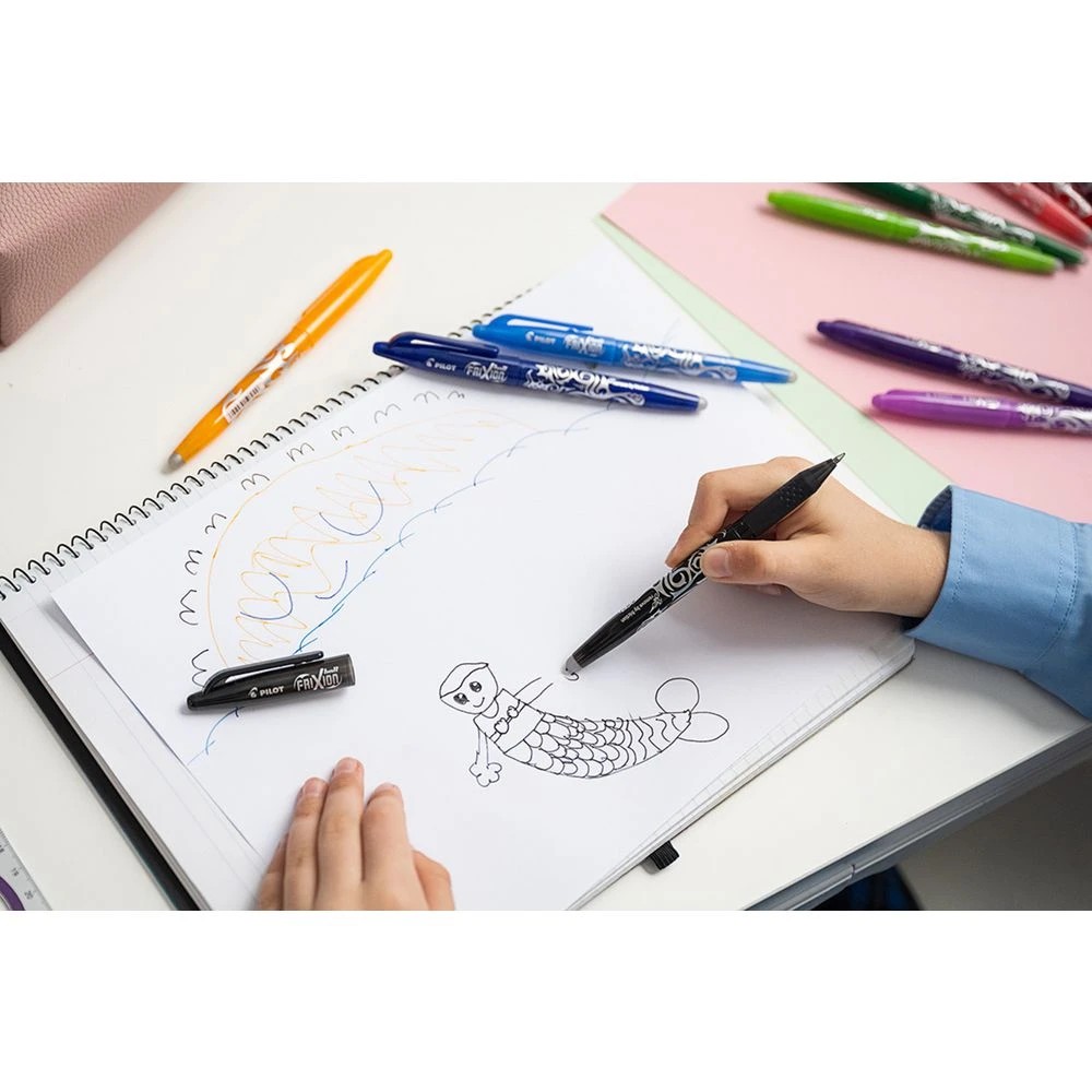 8 PILOT FriXion Ball Erasable Gel Pen 0.7mm Blue 4 Pack, 8 of 9