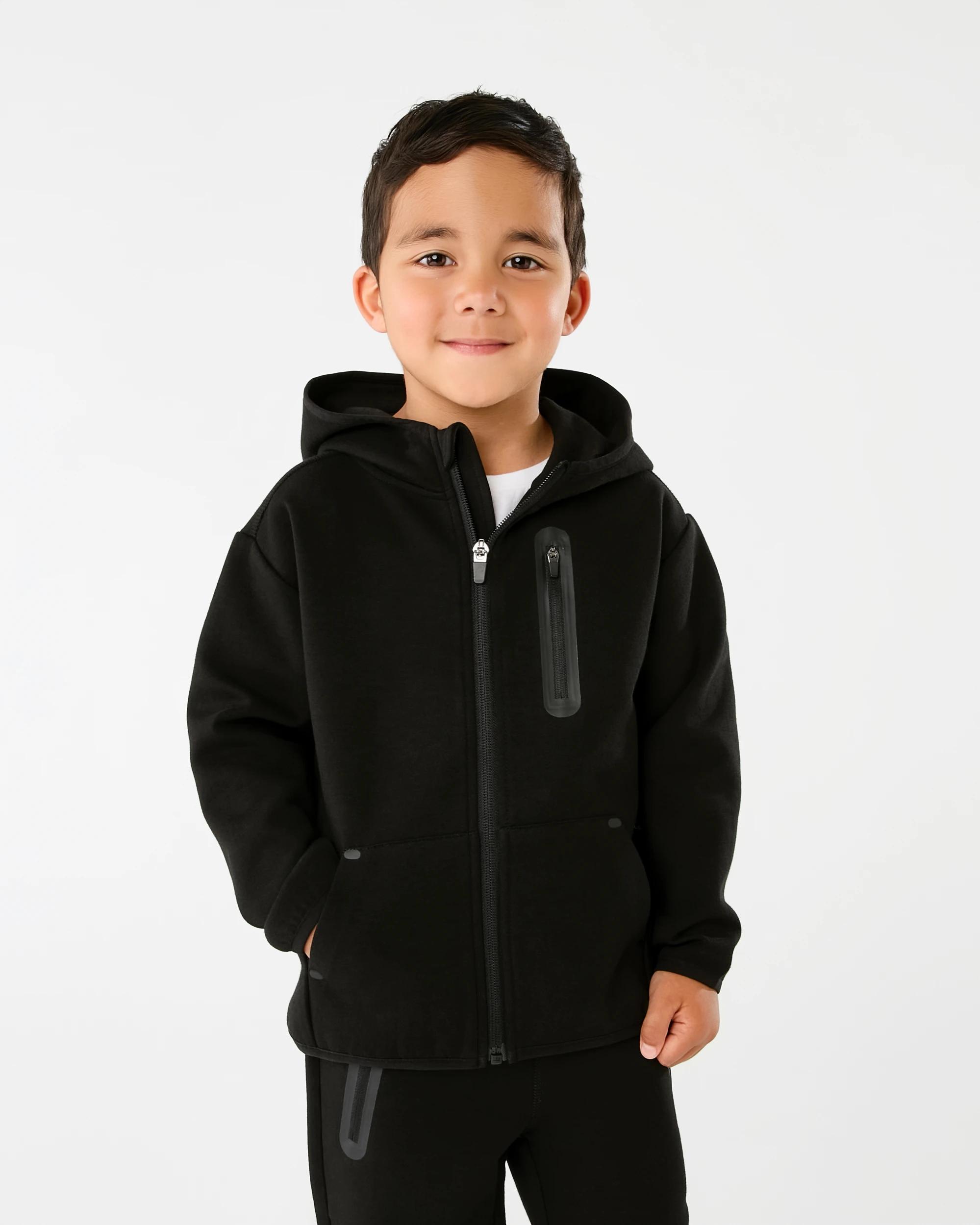 1 Active Kids Hoodie Black, 1 of 6