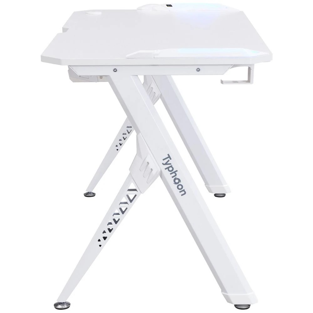 4 Typhoon Viper Gaming Desk 1200mm White Desks, Tables and Workstations, 4 of 10