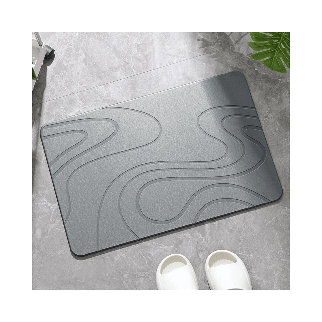 4 BR Home Diatomite Bath Mat with Anti-Slip Design for Quick Drying, 4 of 8