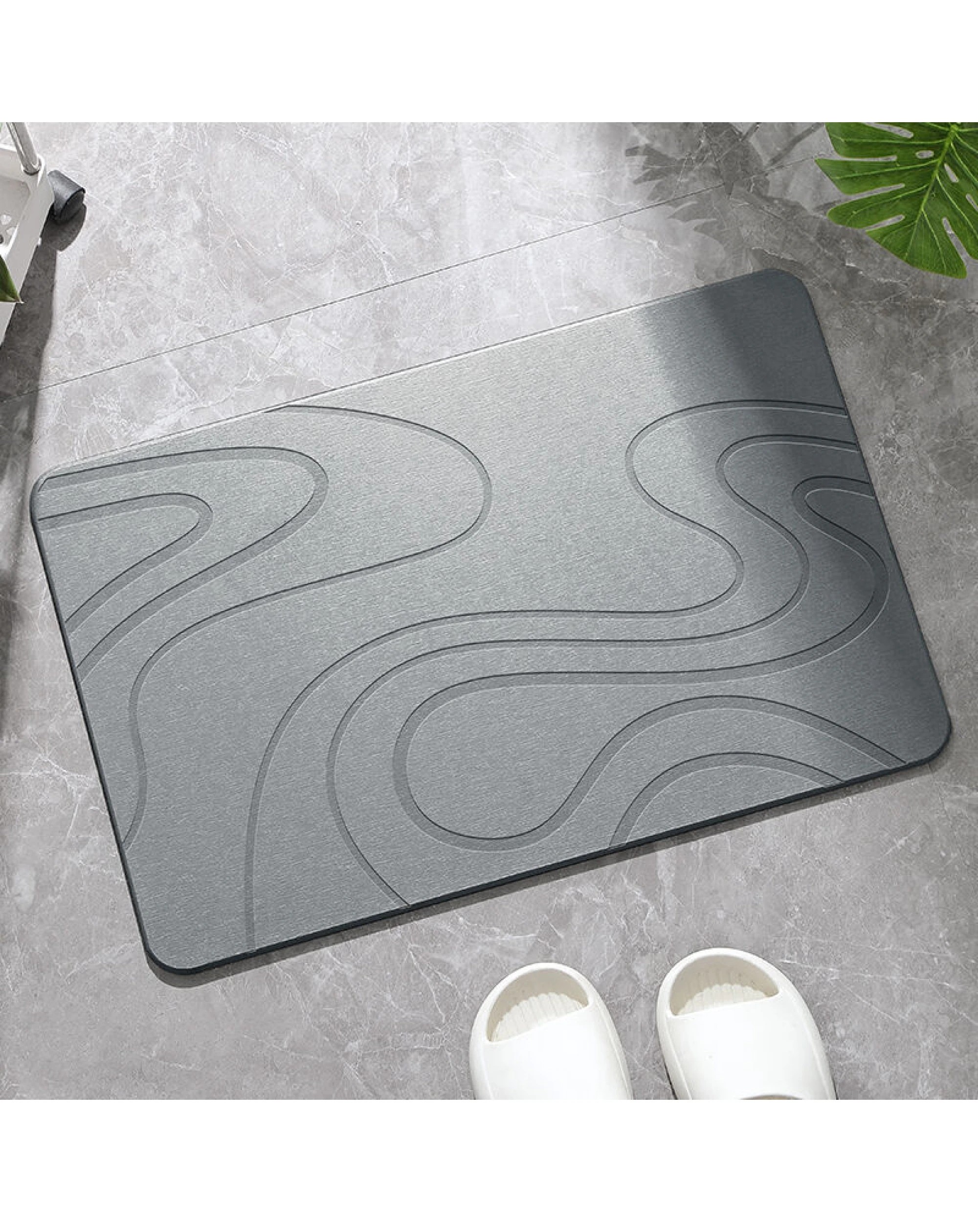 4 BR Home Diatomite Bath Mat with Anti-Slip Design for Quick Drying, 4 of 8