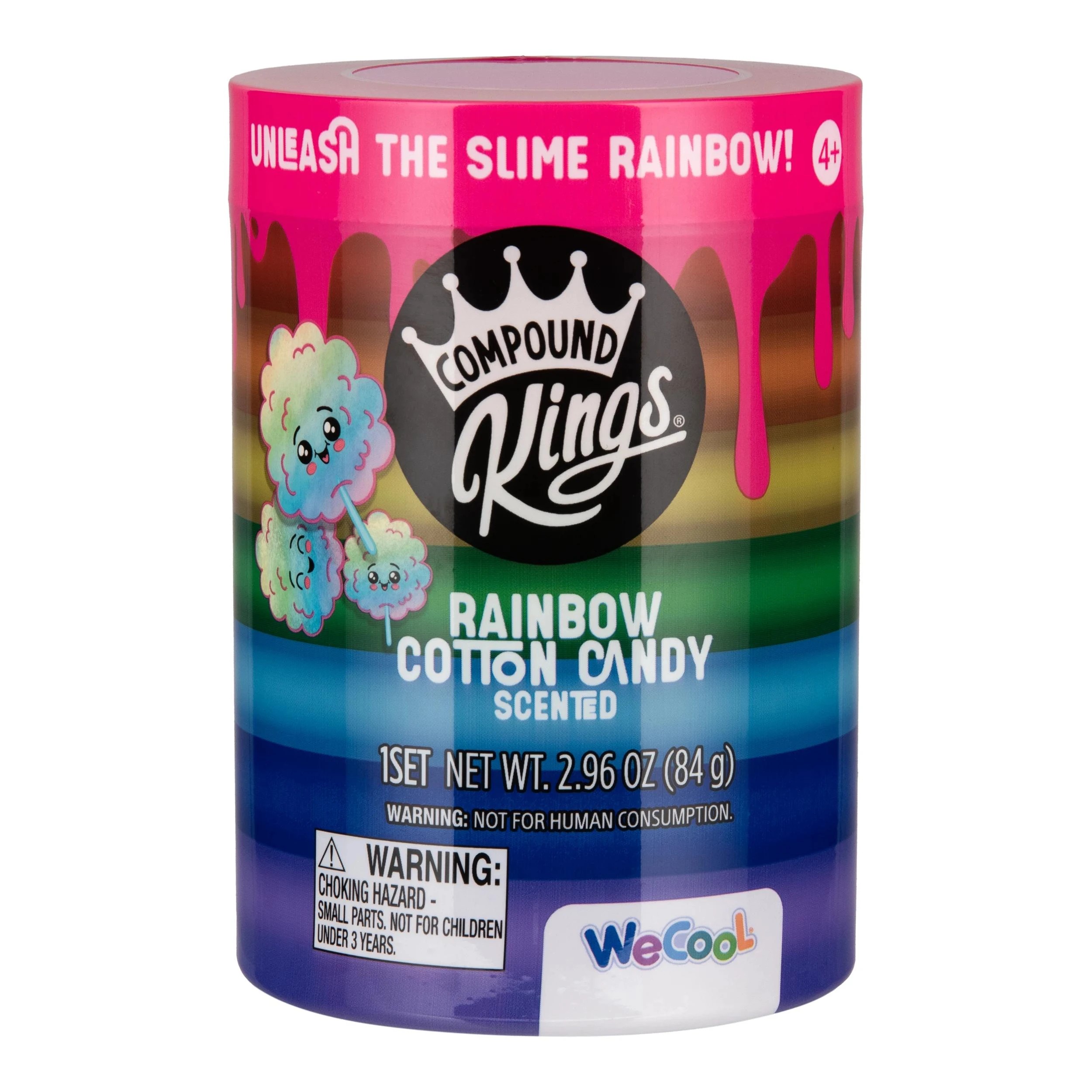 1 Compound Kings Rainbow Cotton Candy Layered Slime Jar - Multi, 1 of 4