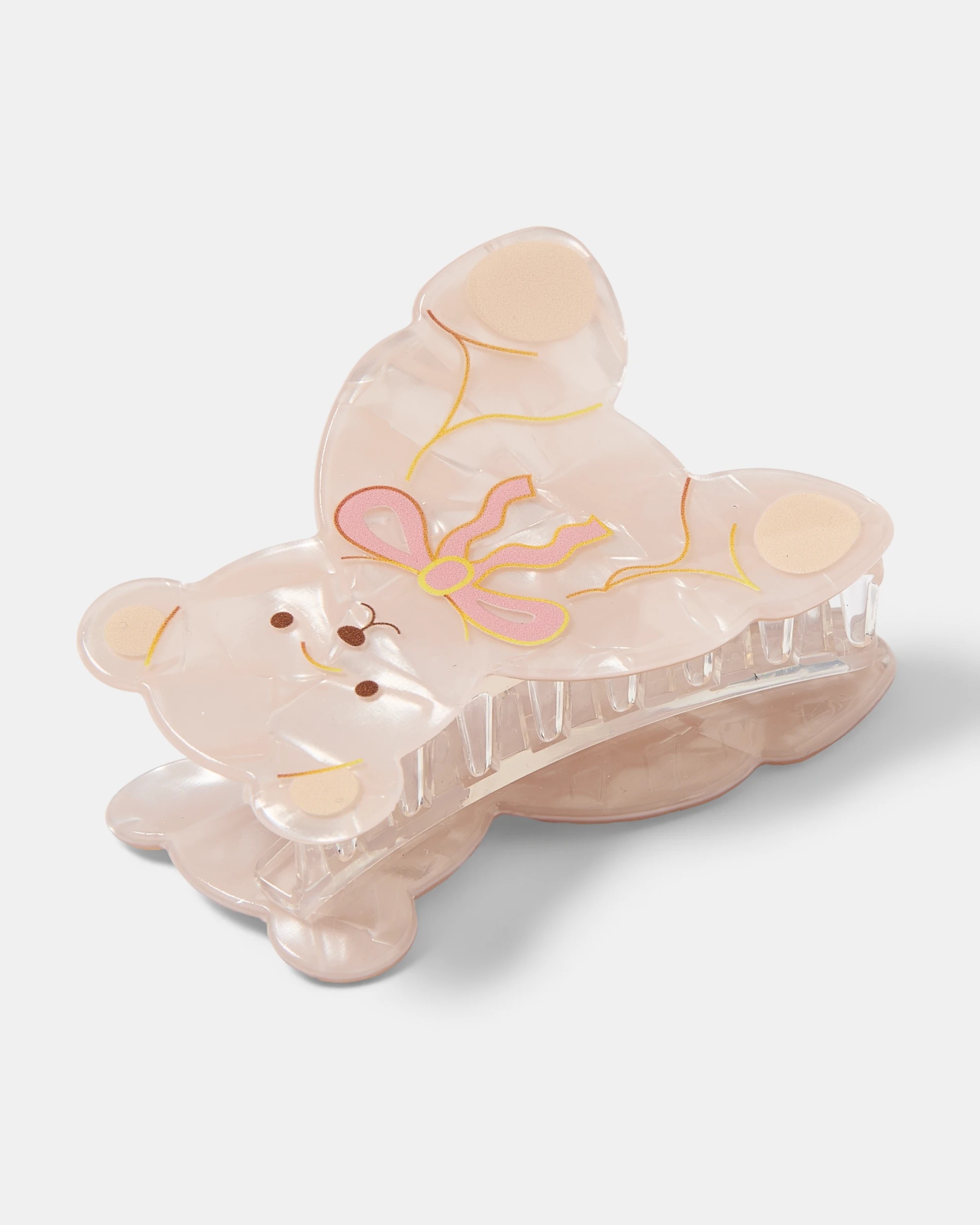 2 White Novelty Teddy Claw Hair Clip, 2 of 4