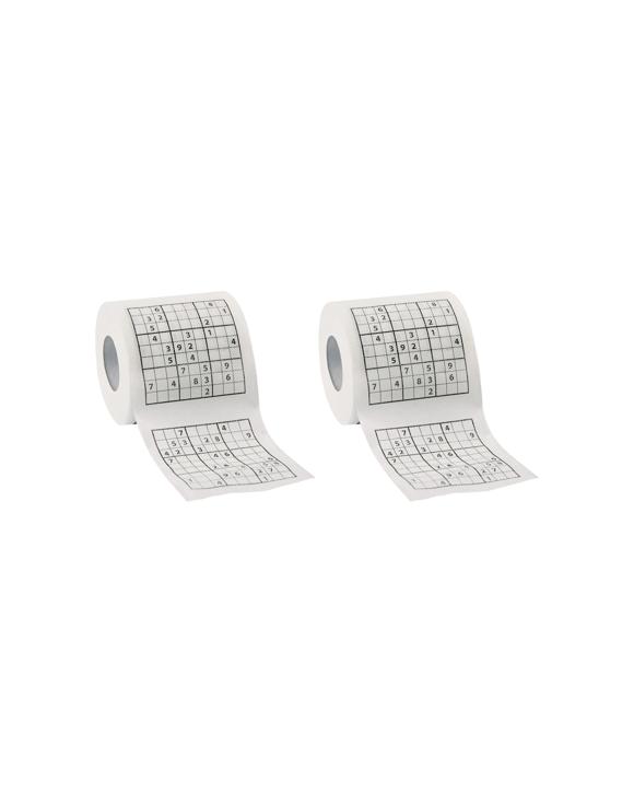 Legami 2PK Do Not Disturb Sudoku Toilet Paper Roll Game - White