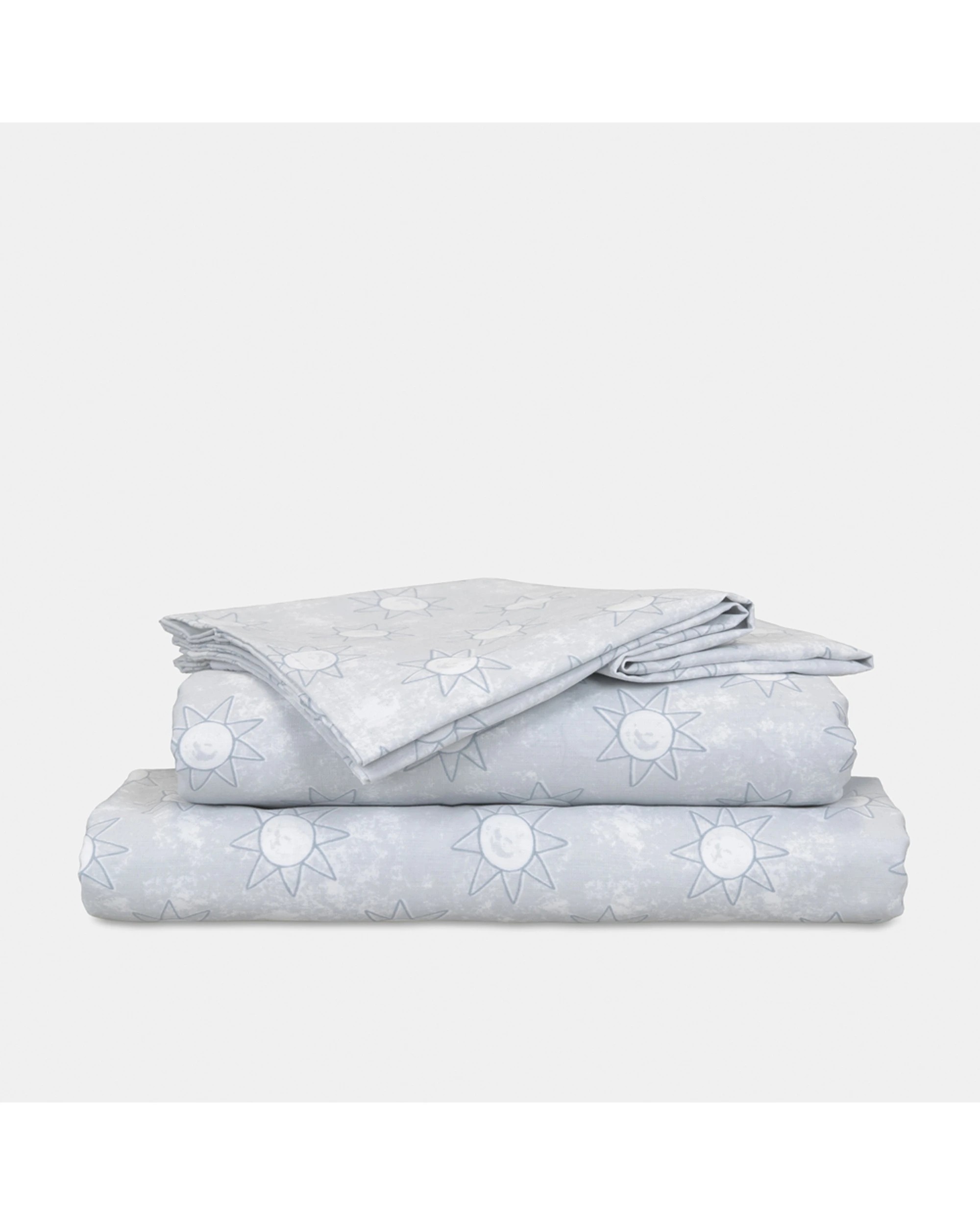 4 Jelly Bean Kids Suns Polyester Cotton Bedding Bed Sheet Set - Single Bed - Blue, 4 of 5