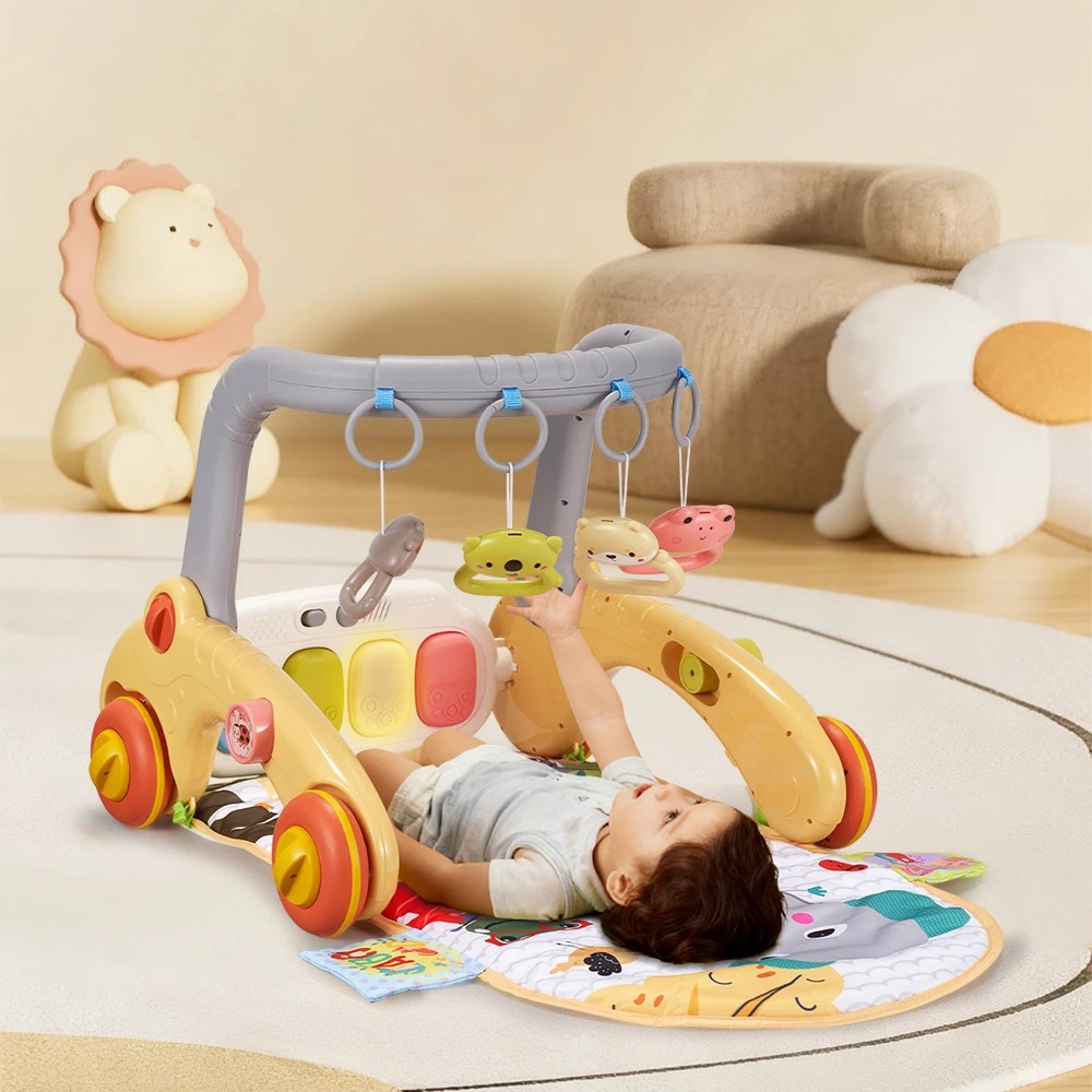 3 PlayPals 7-in-1 Baby Play Mat Gym Tummy Time Baby Activity w/ Music Piano - Yellow, 3 of 3