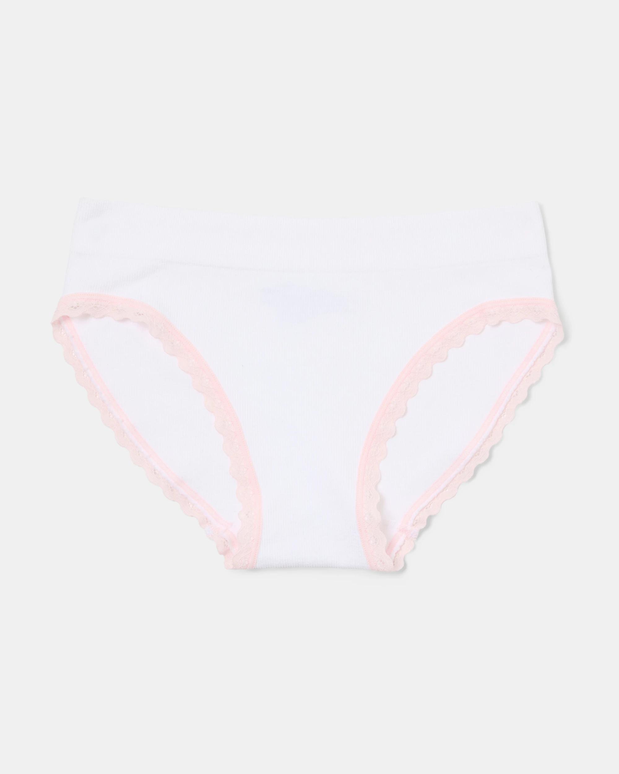 4 3 Pack Seamfree Briefs Pnk Lace, 4 of 5