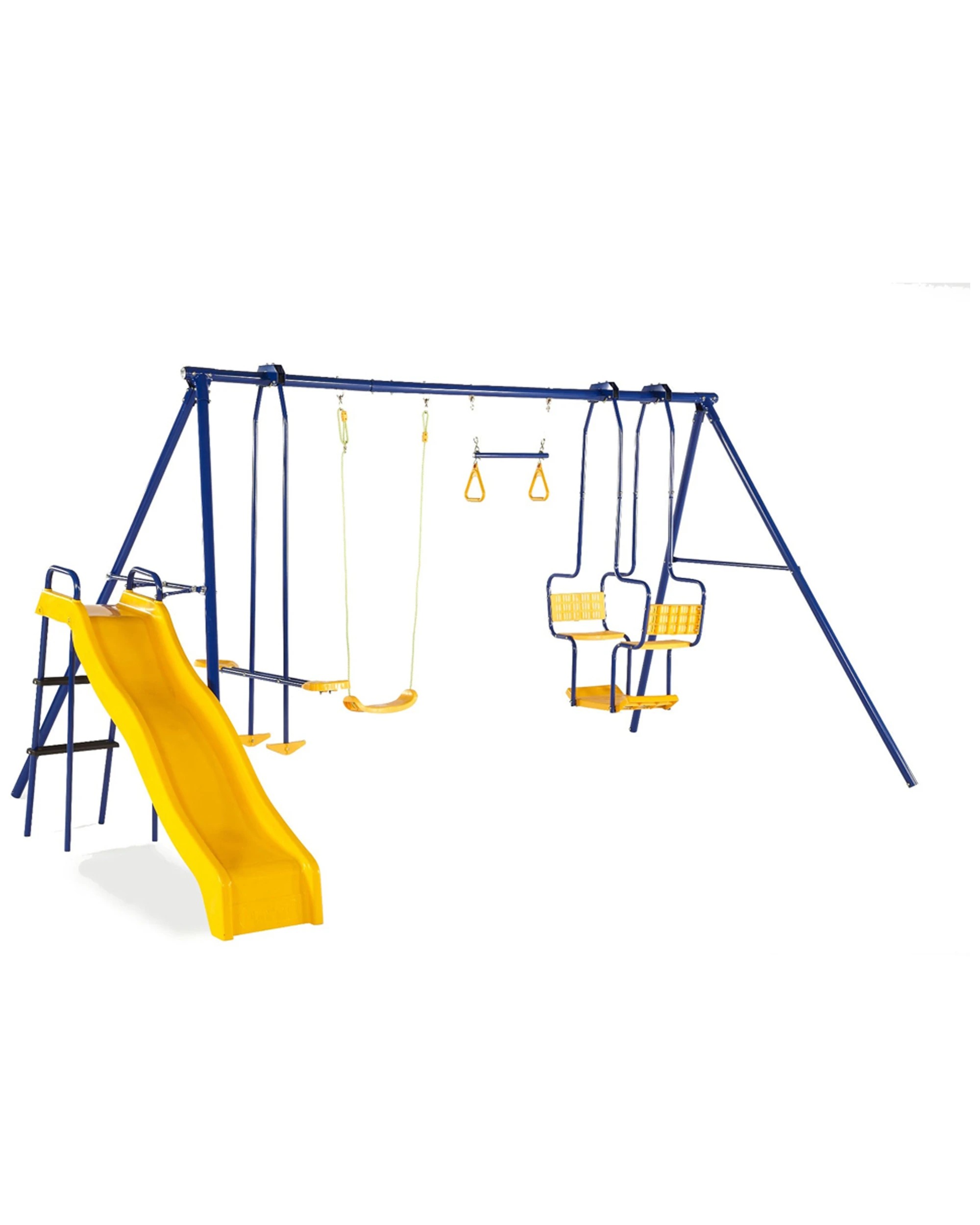 4 Plum Play Au 5 Unit Metal Swing Set With Slide Glider Monkey Bars Galvanised, 4 of 9