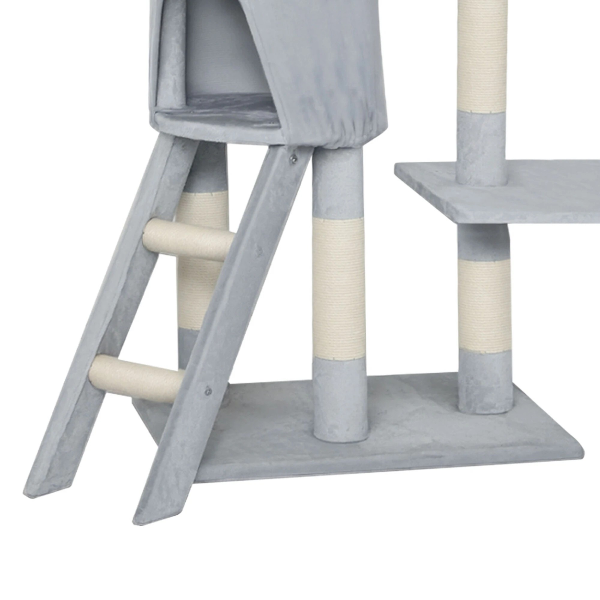 5 Pawz Cat Tree Scratching Post  143cm - Grey, 5 of 9