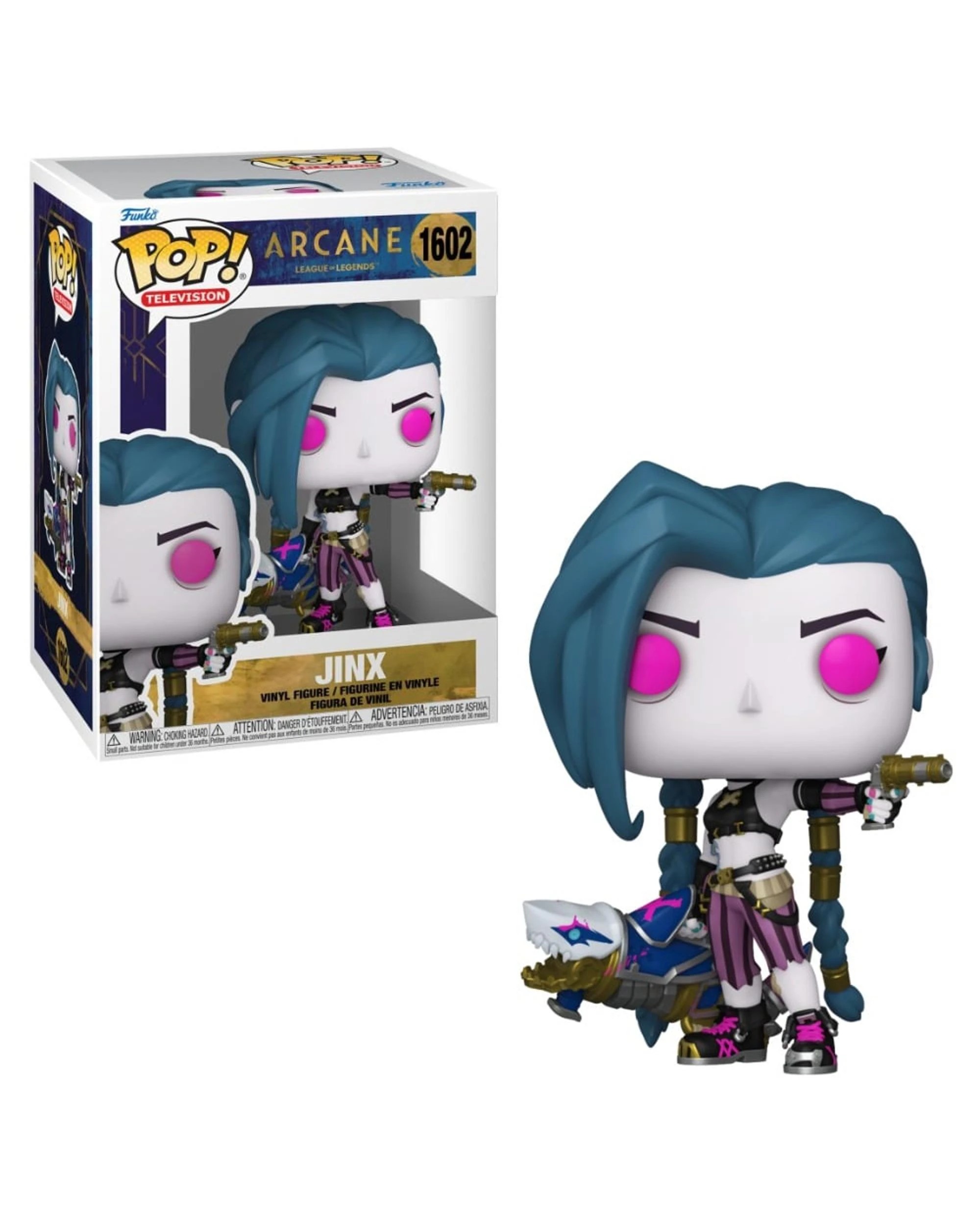 1 Arcane League of Legends Jinx Funko POP! Vinyl, 1 of 4