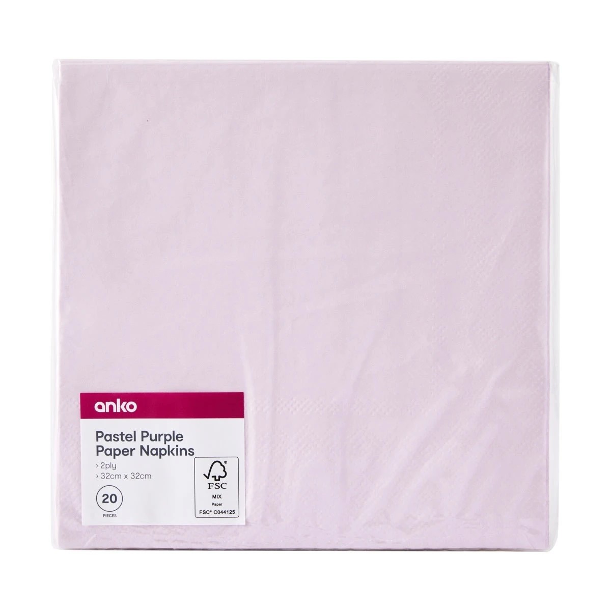 5 20 Piece Pastel Purple Paper Napkins, 5 of 5