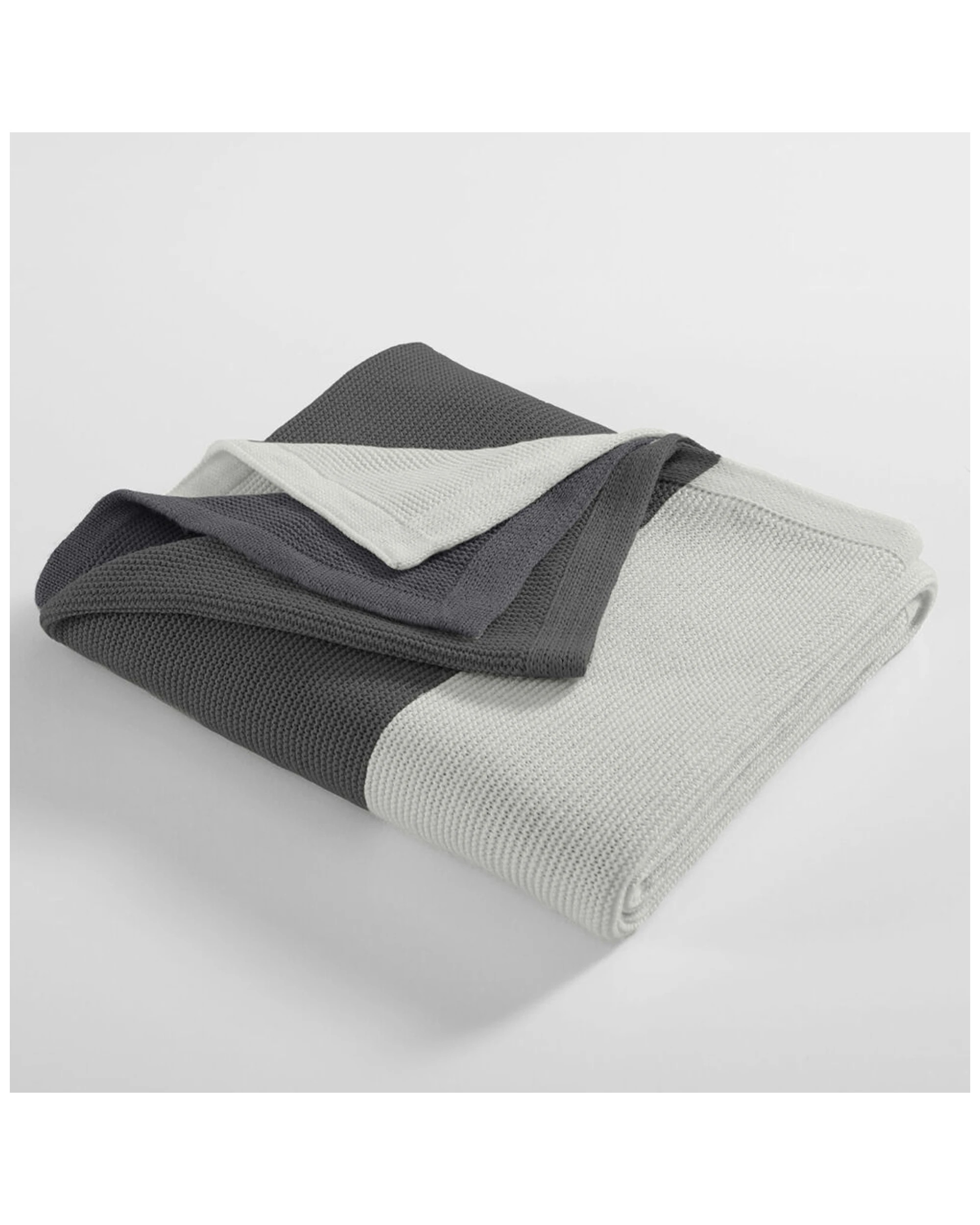 3 Ardor Isla Acrylic Knitted Blanket Throw 127x152cm Machine Washable Lightweight - Grey, 3 of 3