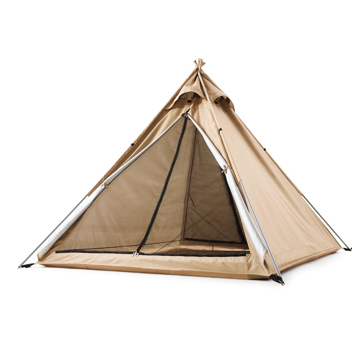 1 3 Person Bell Tent - Beige, 1 of 10