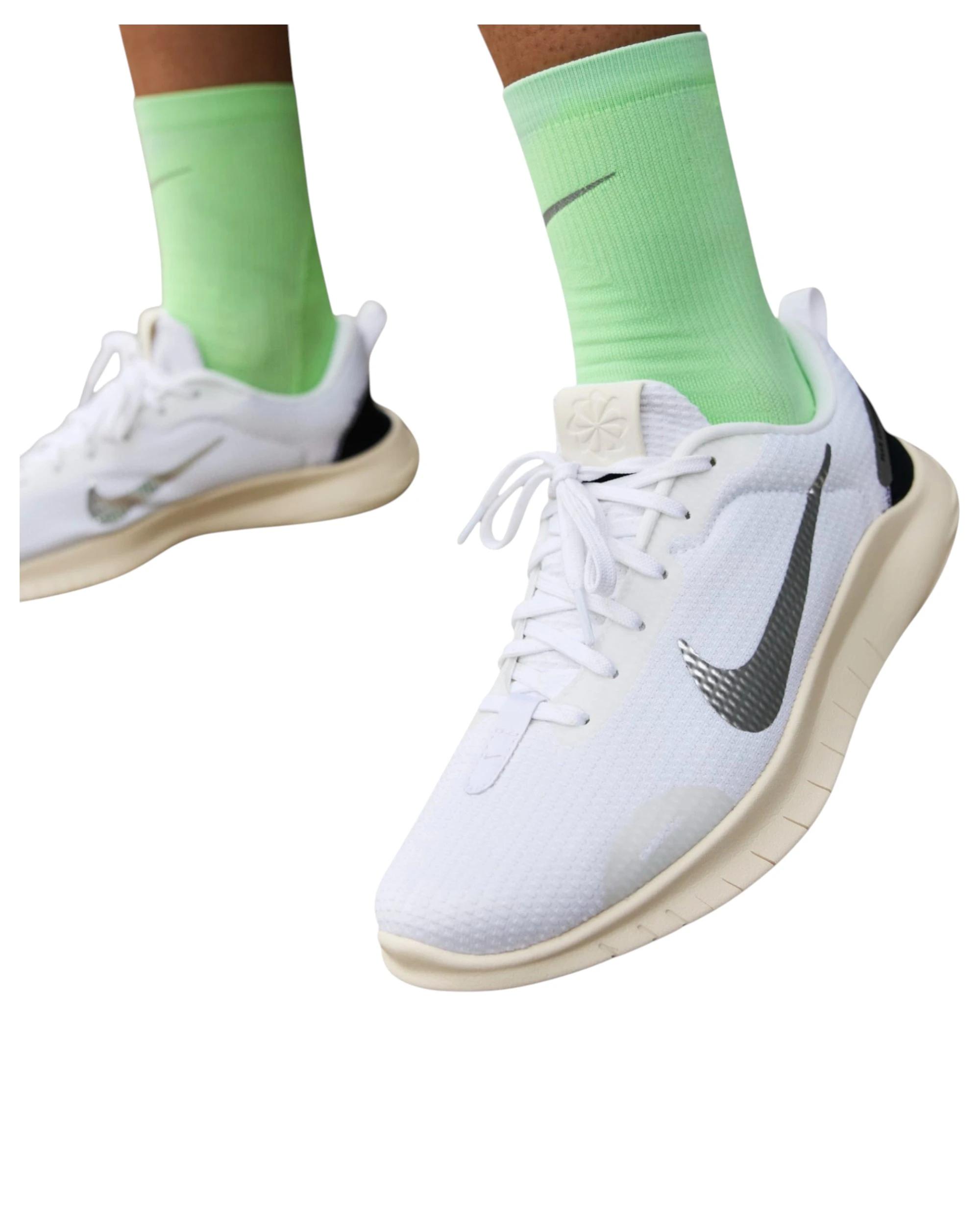 5 Nike Womens Flex Experience Run 12 White/ Silver Athletic Running Shoes WHITE/SILVER, 5 of 9