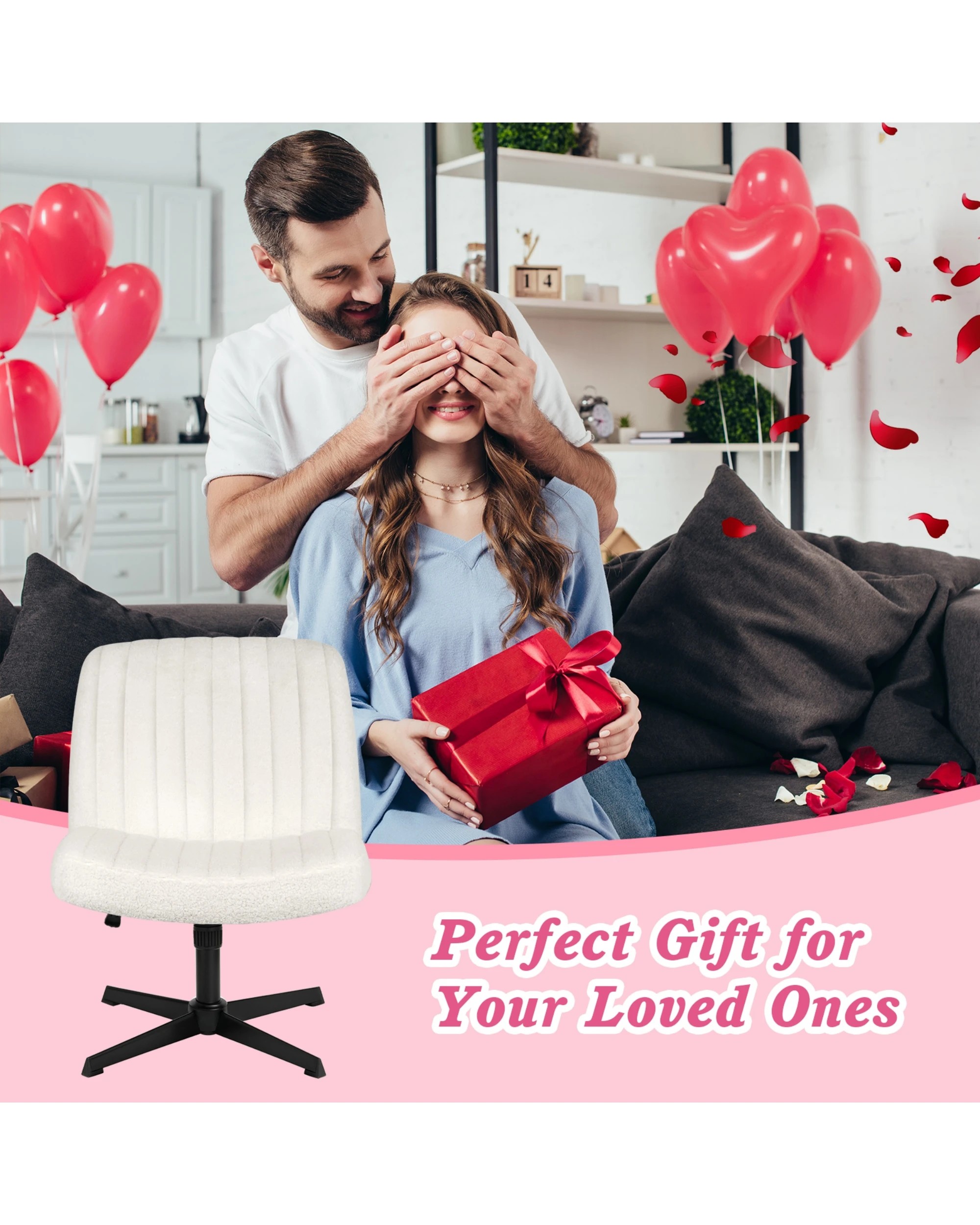 4 Advwin Armless Cross-Legged Office Chair, 4 of 9