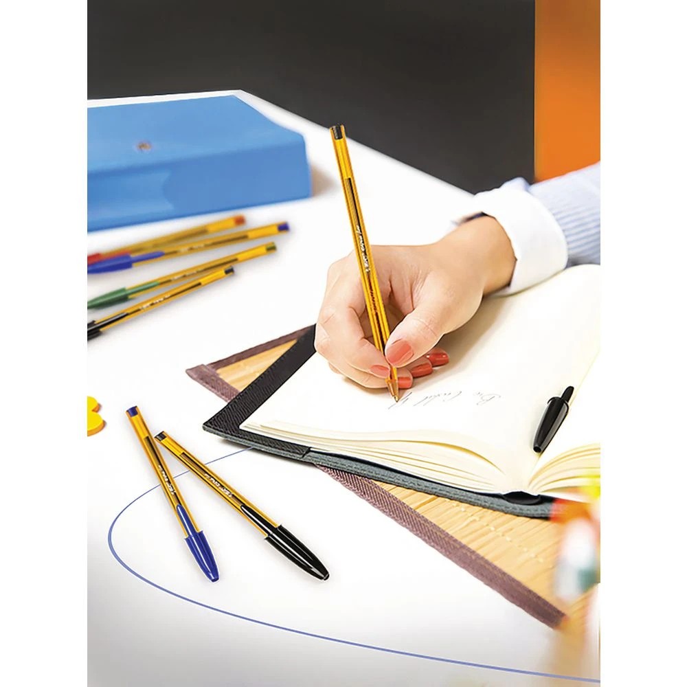 6 BIC Cristal Original Ballpoint Pen Fine Assorted 10 Pack, 6 of 6