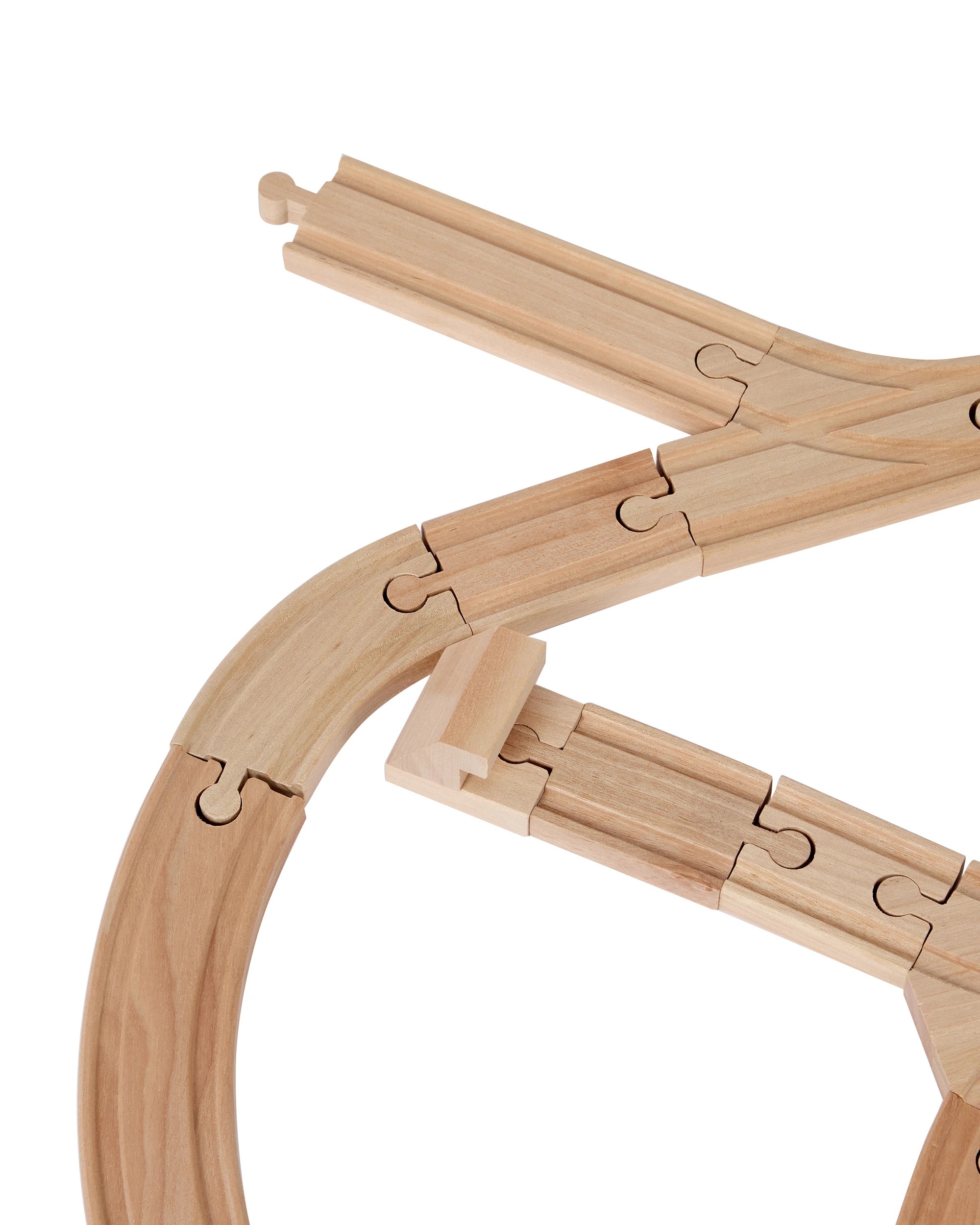 5 25 Piece Wooden Train Track Set, 5 of 8