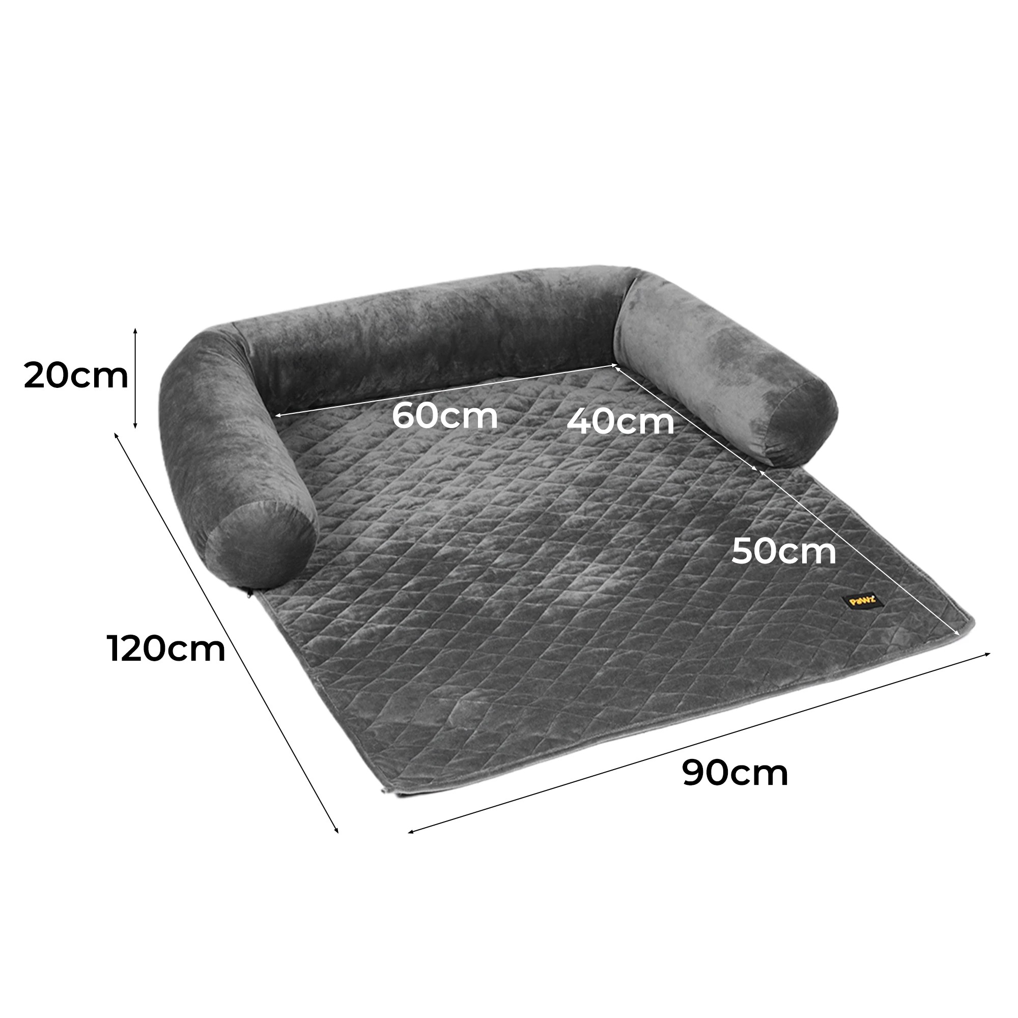 6 Pawz Pet Sofa Cover Extra Large - Grey, 6 of 7
