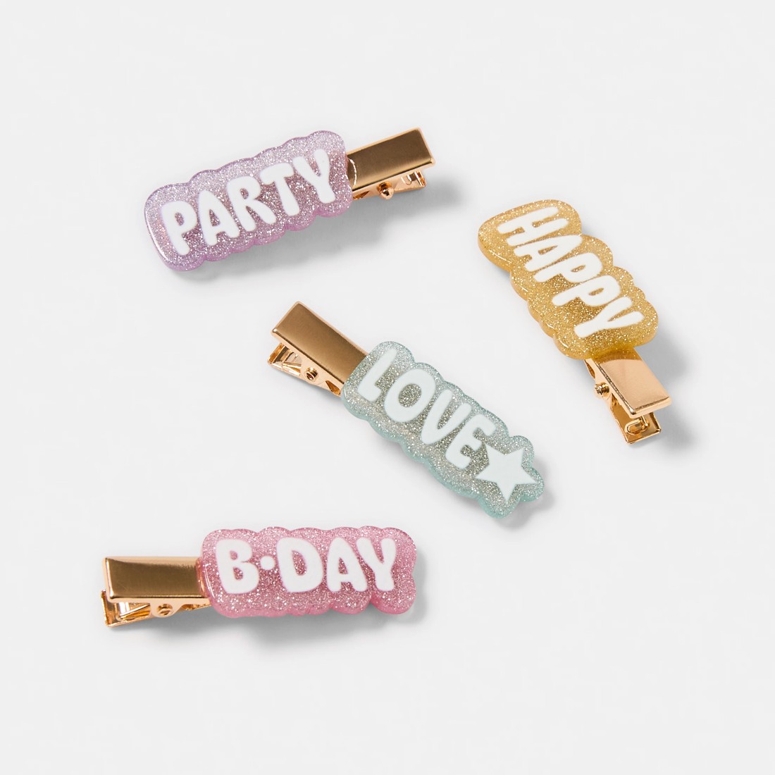 2 4 Pack Birthday Hair Clips, 2 of 3