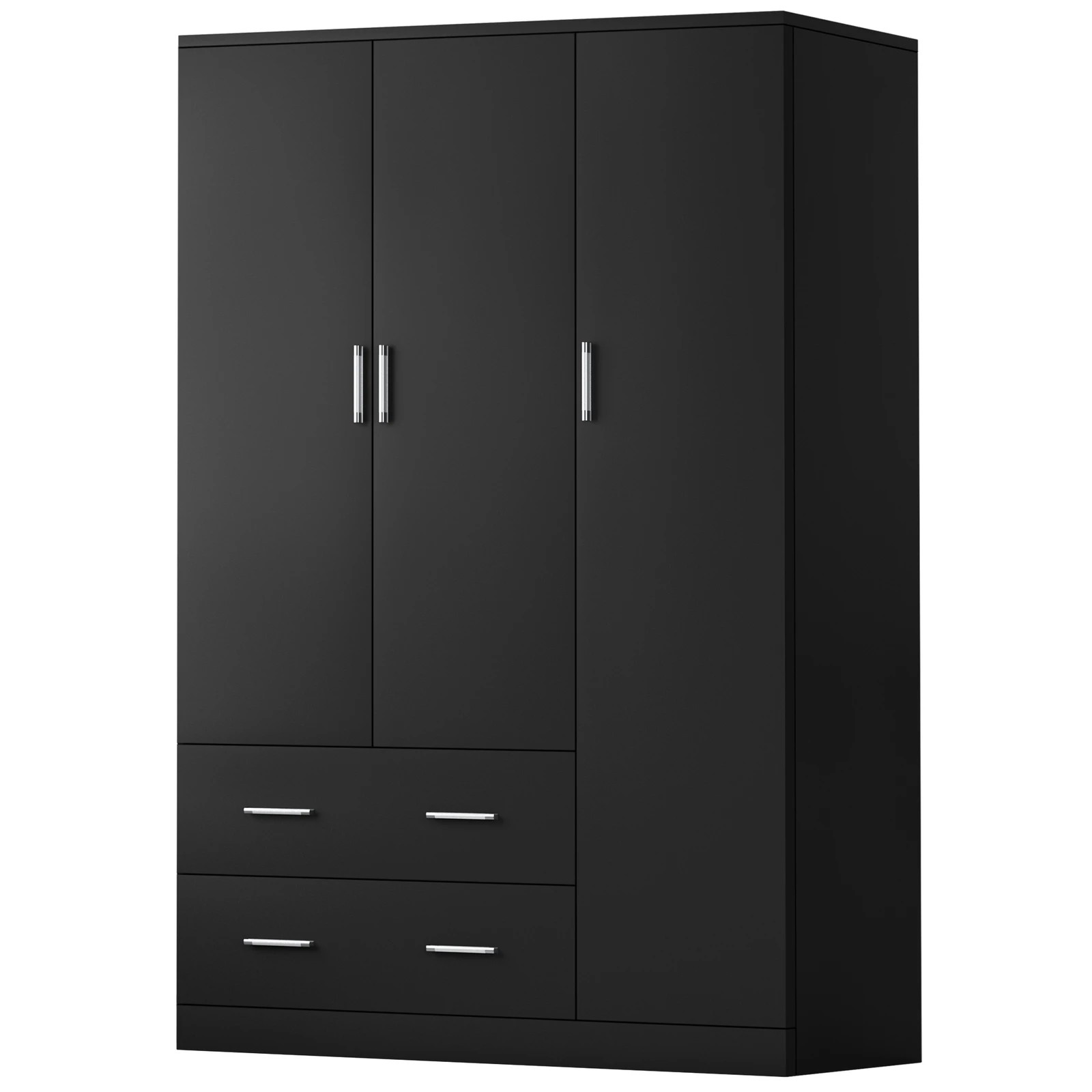 1 Alfordson Wardrobe Clothes Closet Storage Cabinet Organizer Drawer Shelf - Black, 1 of 4