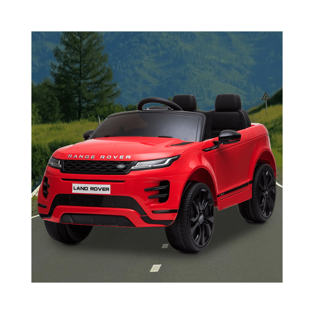 3 Kahuna Land Rover Licensed Kids Electric Ride On Car Remote Control - Red, 3 of 10