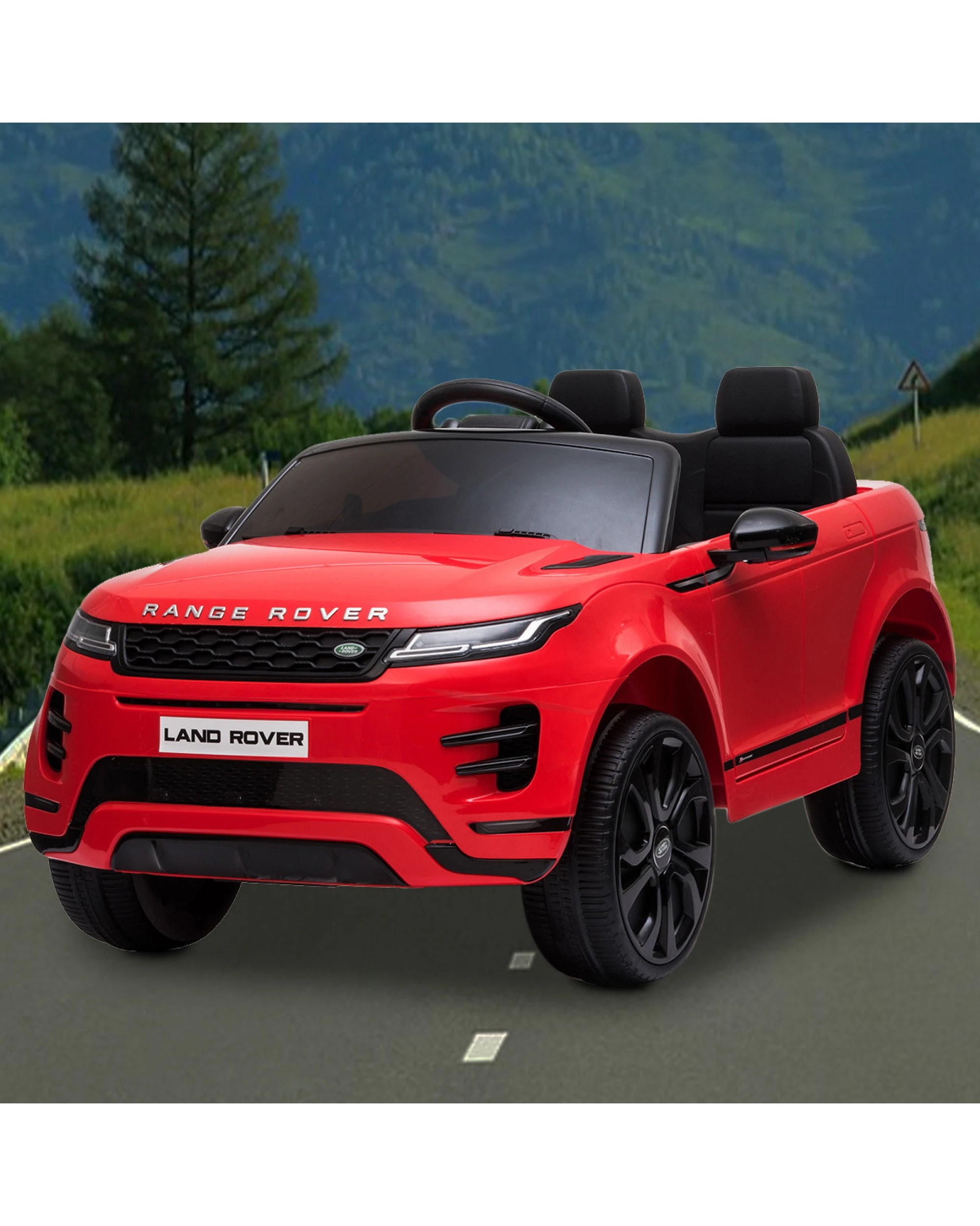 3 Kahuna Land Rover Licensed Kids Electric Ride On Car Remote Control - Red, 3 of 10