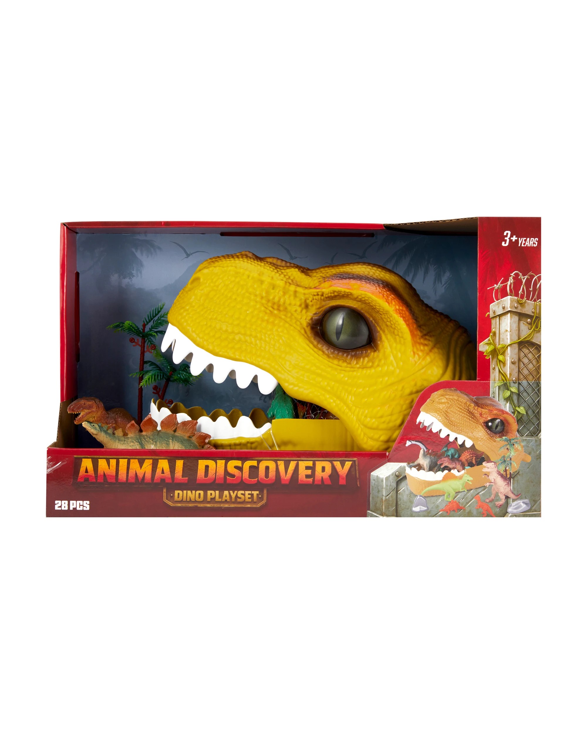 1 28 Piece Animal Discover Dino Playset, 1 of 4