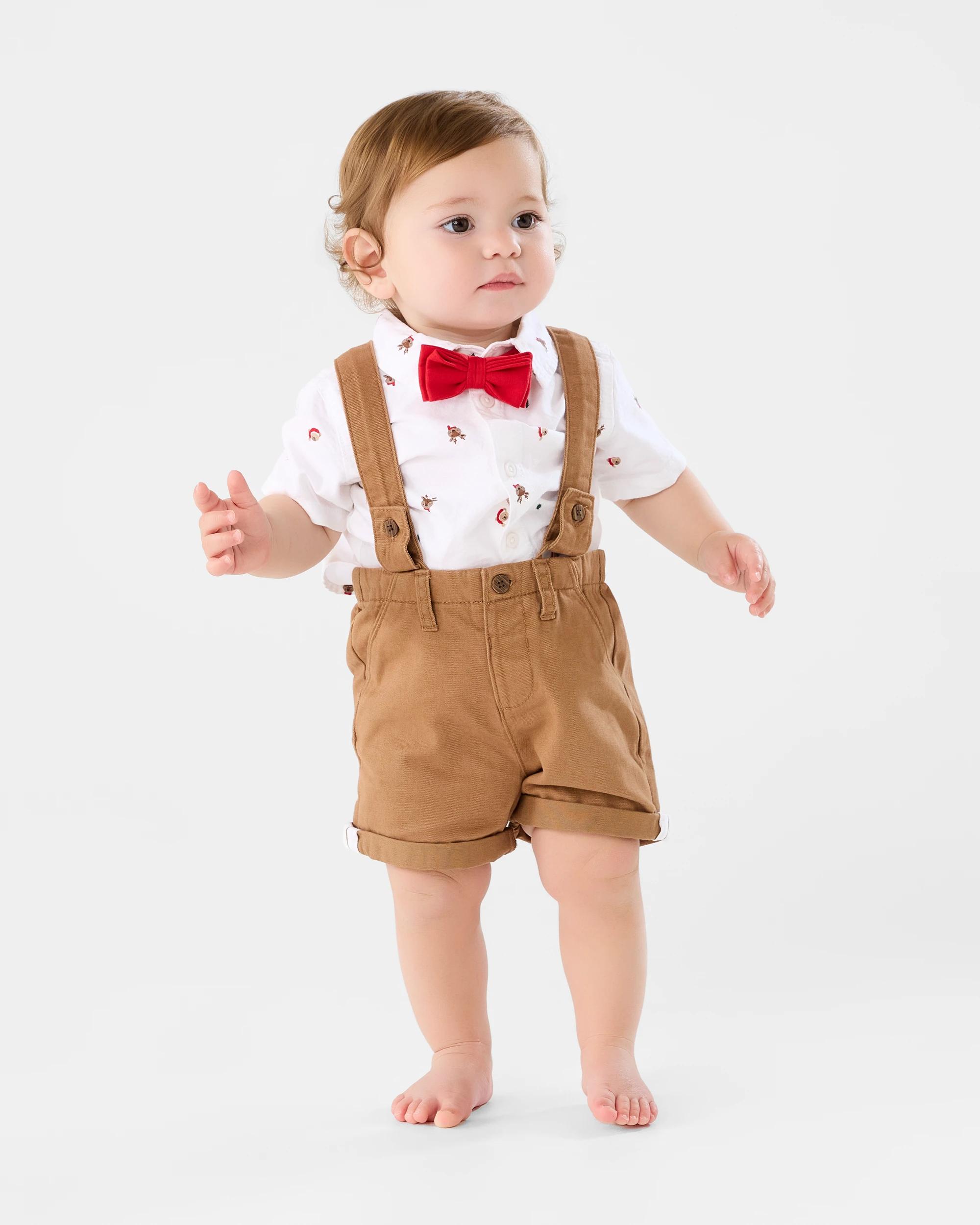 1 Christmas Bow Tie Set Wht Icons, 1 of 3