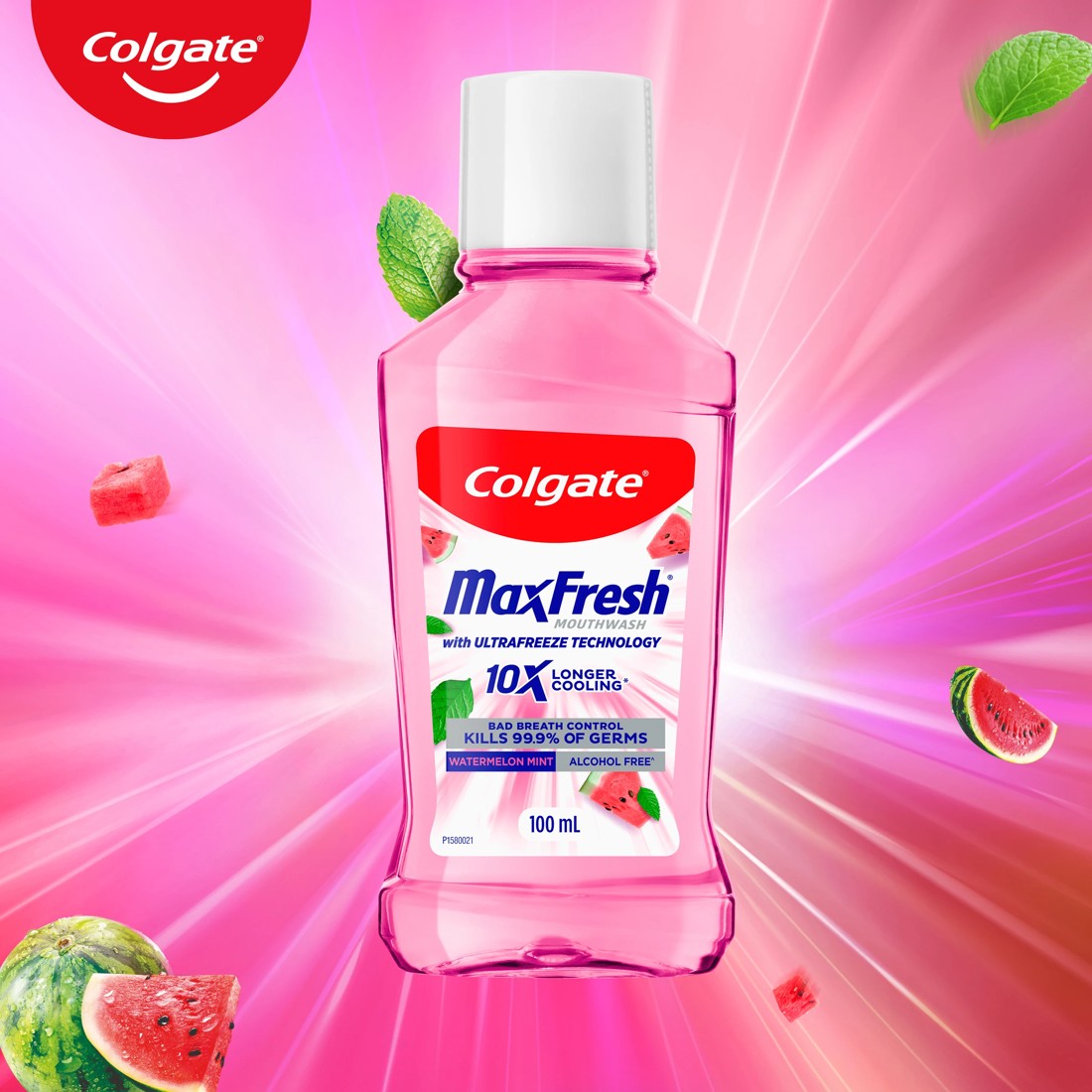 3 Colgate MaxFresh Watermelon Mint Mouthwash 100ml, 3 of 8