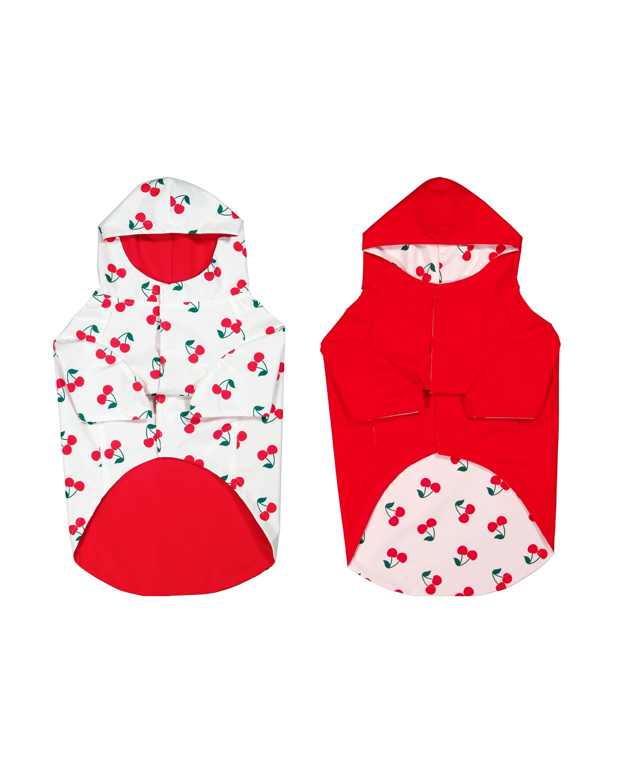 6 Pet Reversible Cherry Raincoat - Extra Large, 6 of 10