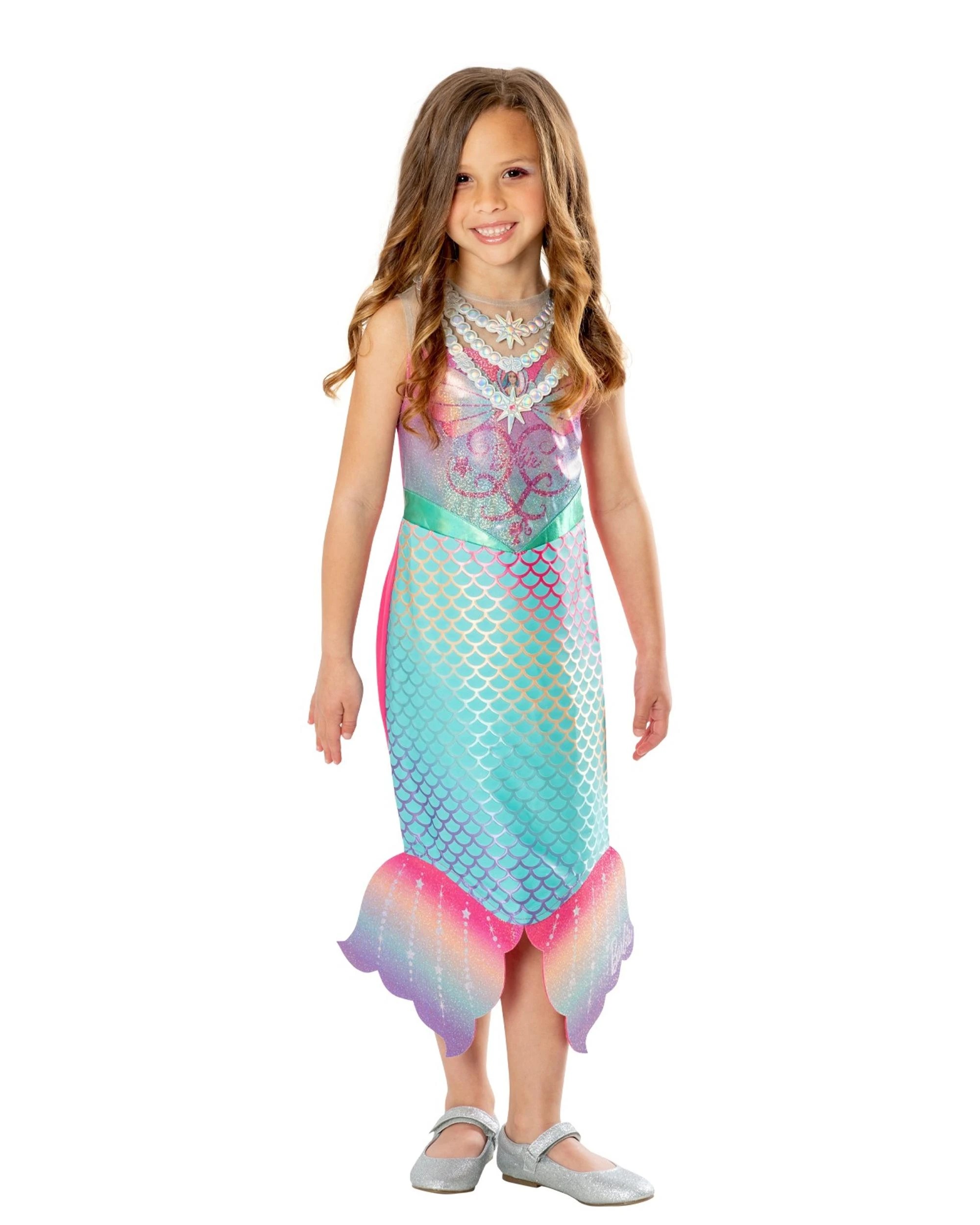 2 Barbie Colour Change Mermaid Child Costume Size 3-5 Years, 2 of 3