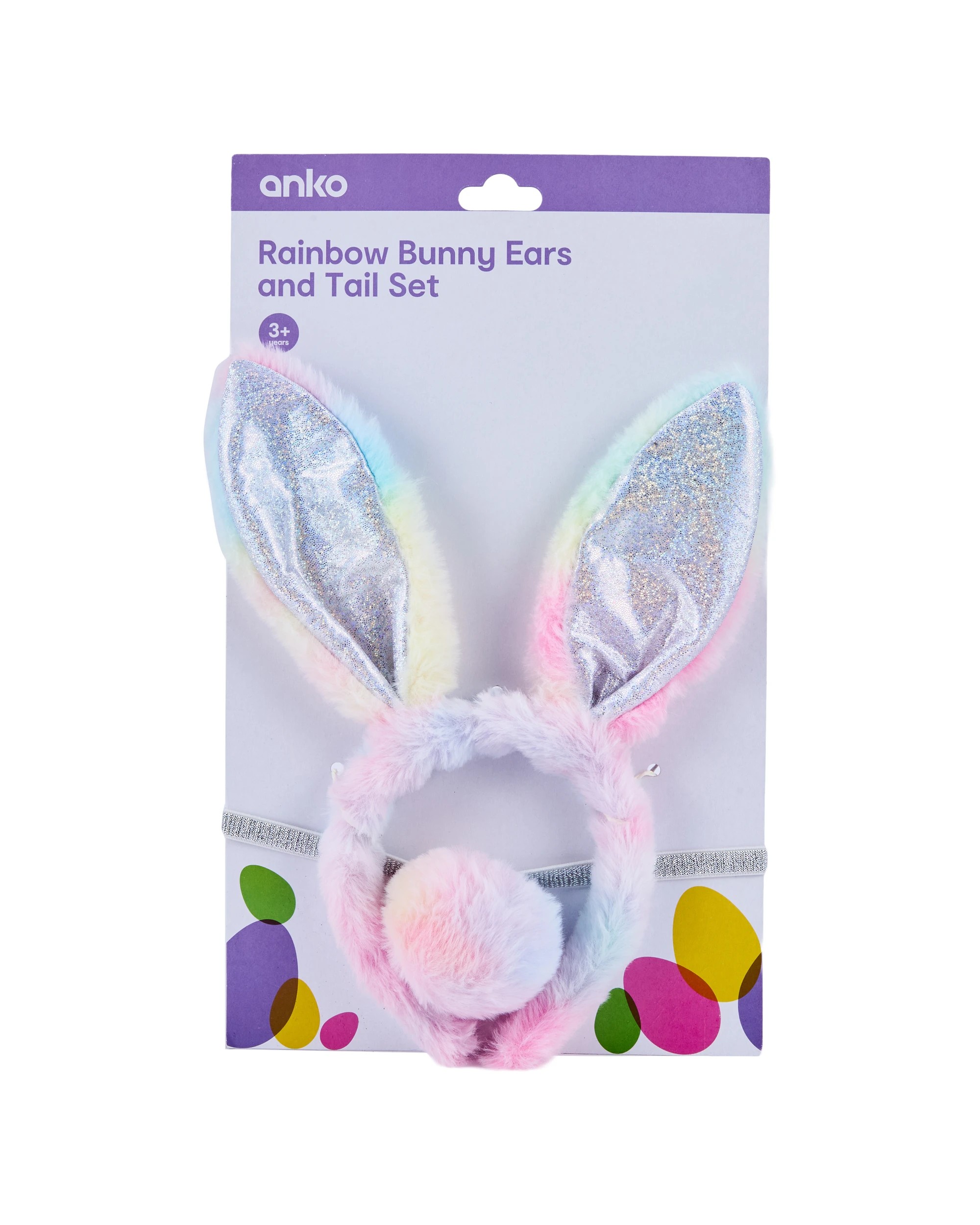 5 Rainbow Bunny Ears and Tail Set, 5 of 5