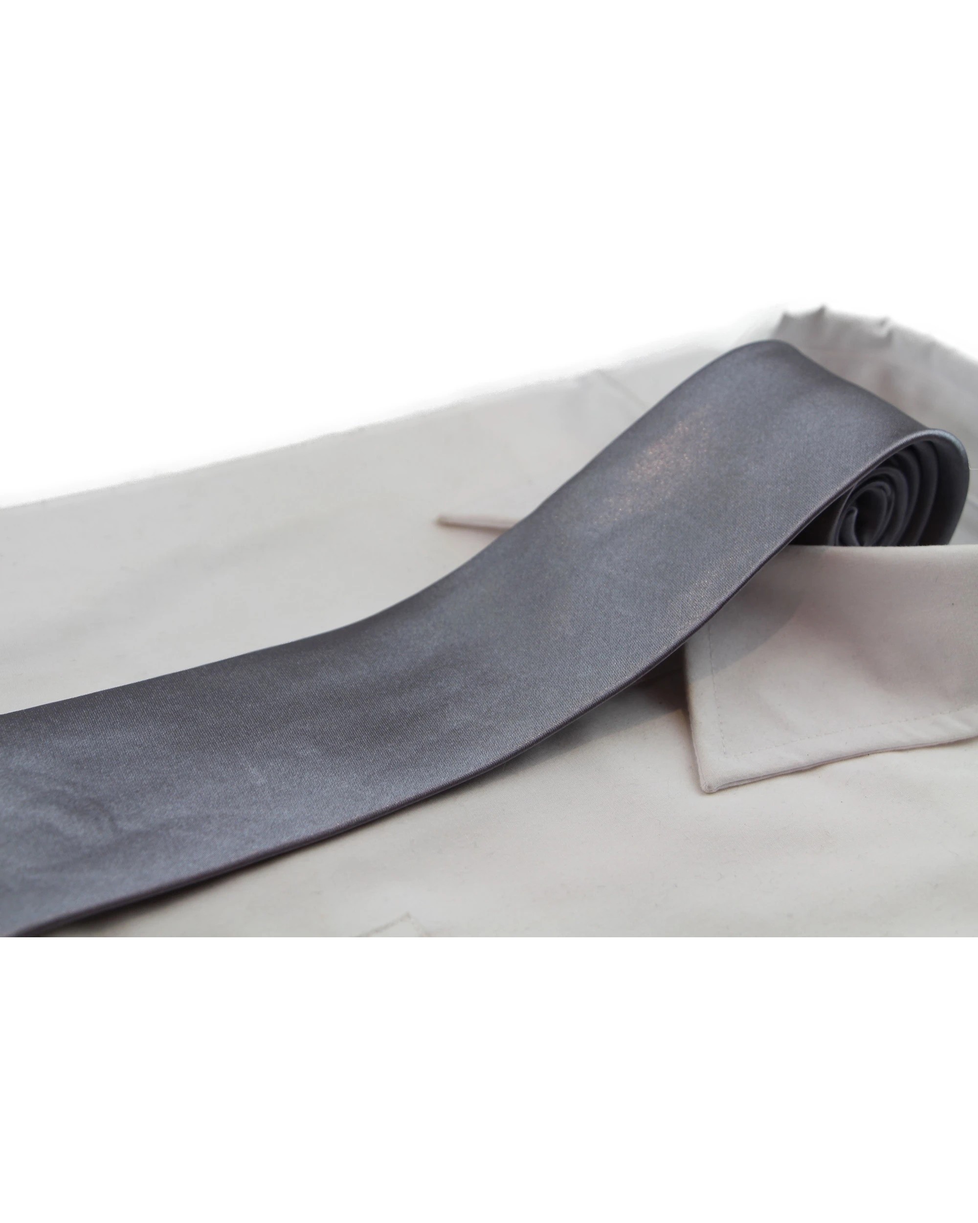 1 Zasel Mens Smooth Rhino 8cm Plain Neck Tie - Multi, 1 of 4