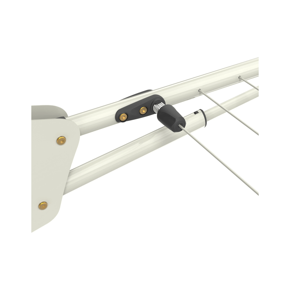 2 Hills Compact Folding Frame Outdoor Wall Mounted Clothesline Surfmist 240x85cm
 - White, 2 of 3