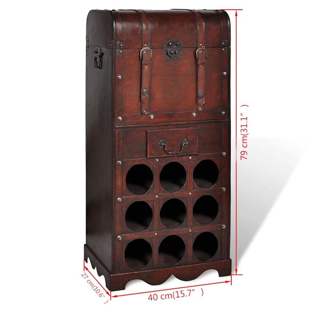 4 vidaXL Wine rack - Red, 4 of 6