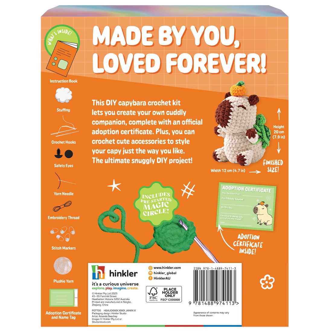 2 Oh My Craft! Crochet Plushie Adopt Me Capybara, 2 of 5