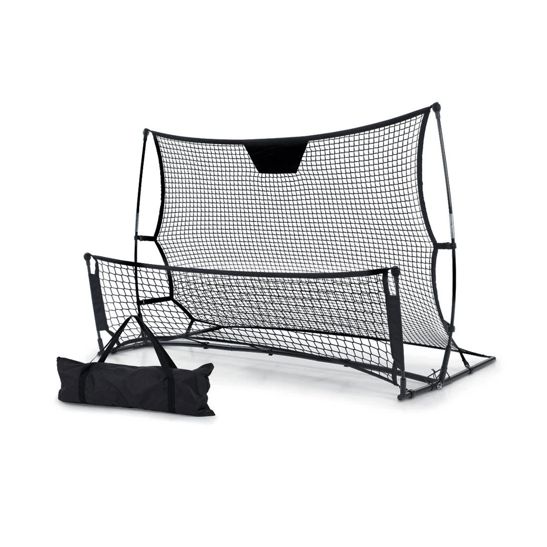 1 Everfit 1.8m Football Soccer Net Portable Goal Net Rebounder Sports Training - Black, 1 of 2