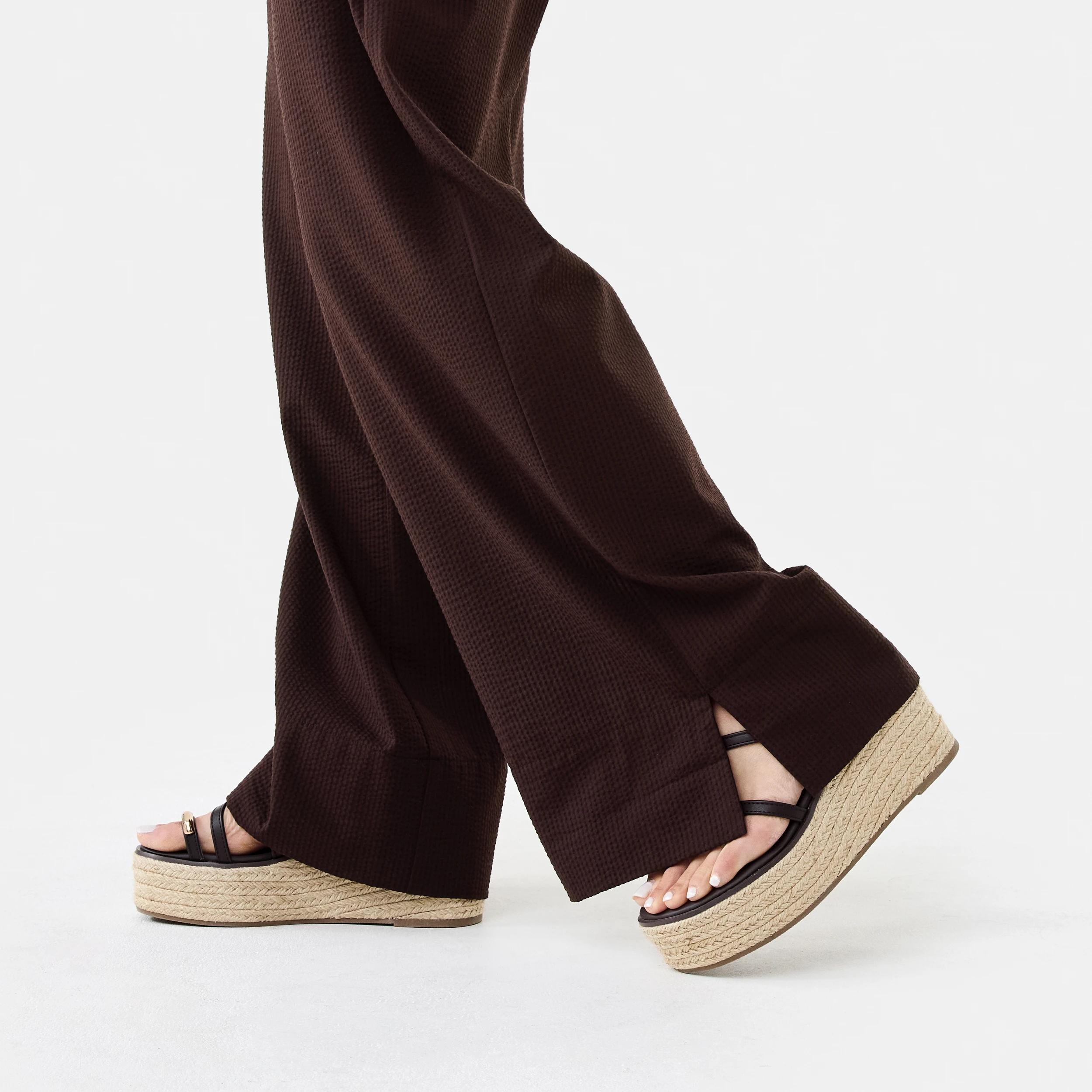 7 Pull-On Textured Pants Choc Plum, 7 of 7