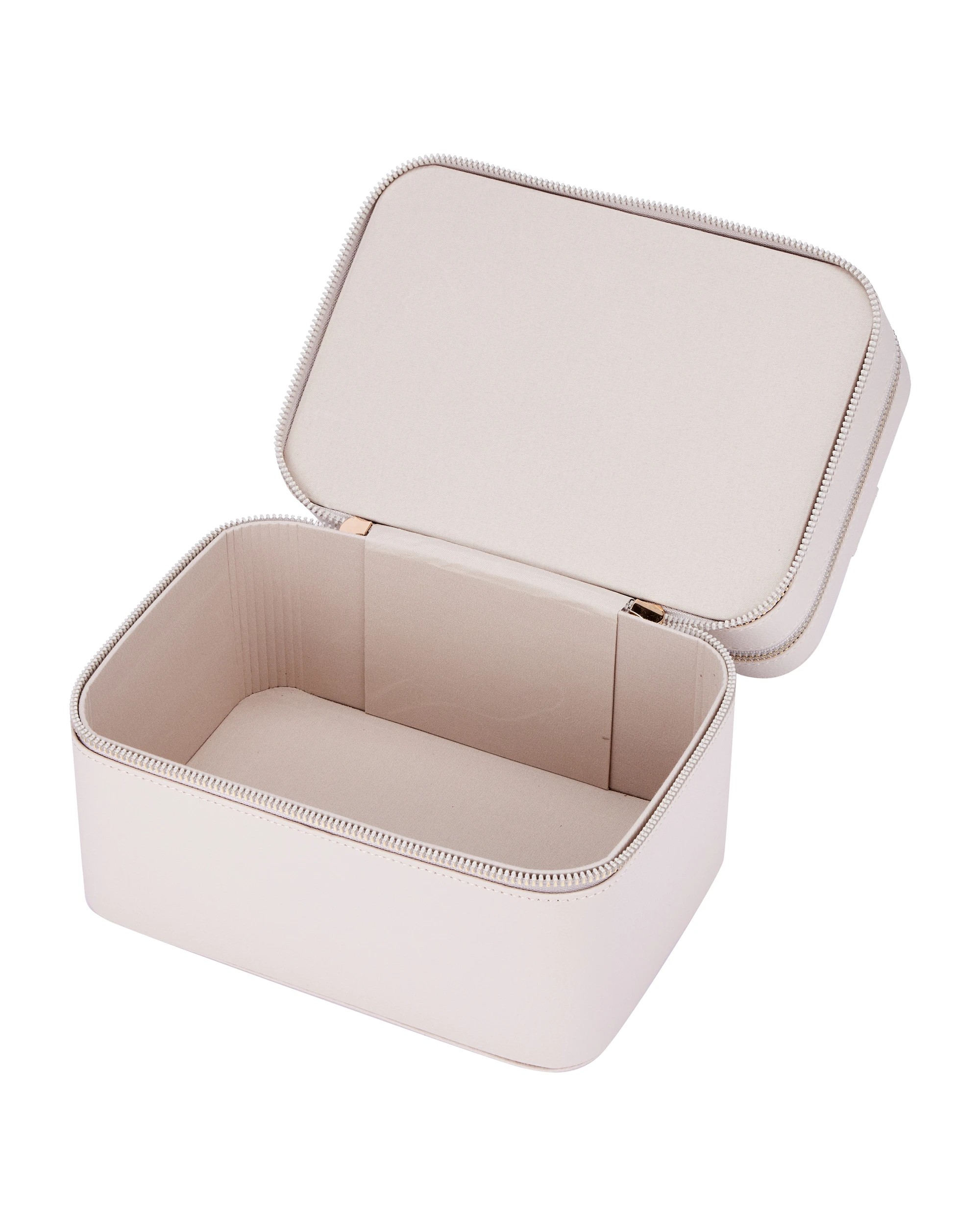 4 OXX Cosmetics Double Tier Hard Makeup Organiser Case - Beige, 4 of 8