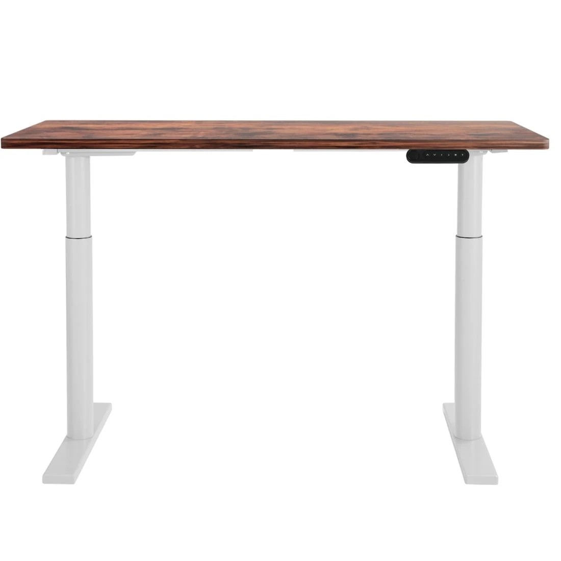 3 Artiss Standing Desk Motorised Electric Dual Motor 140CM Rustic - Brown, 3 of 6