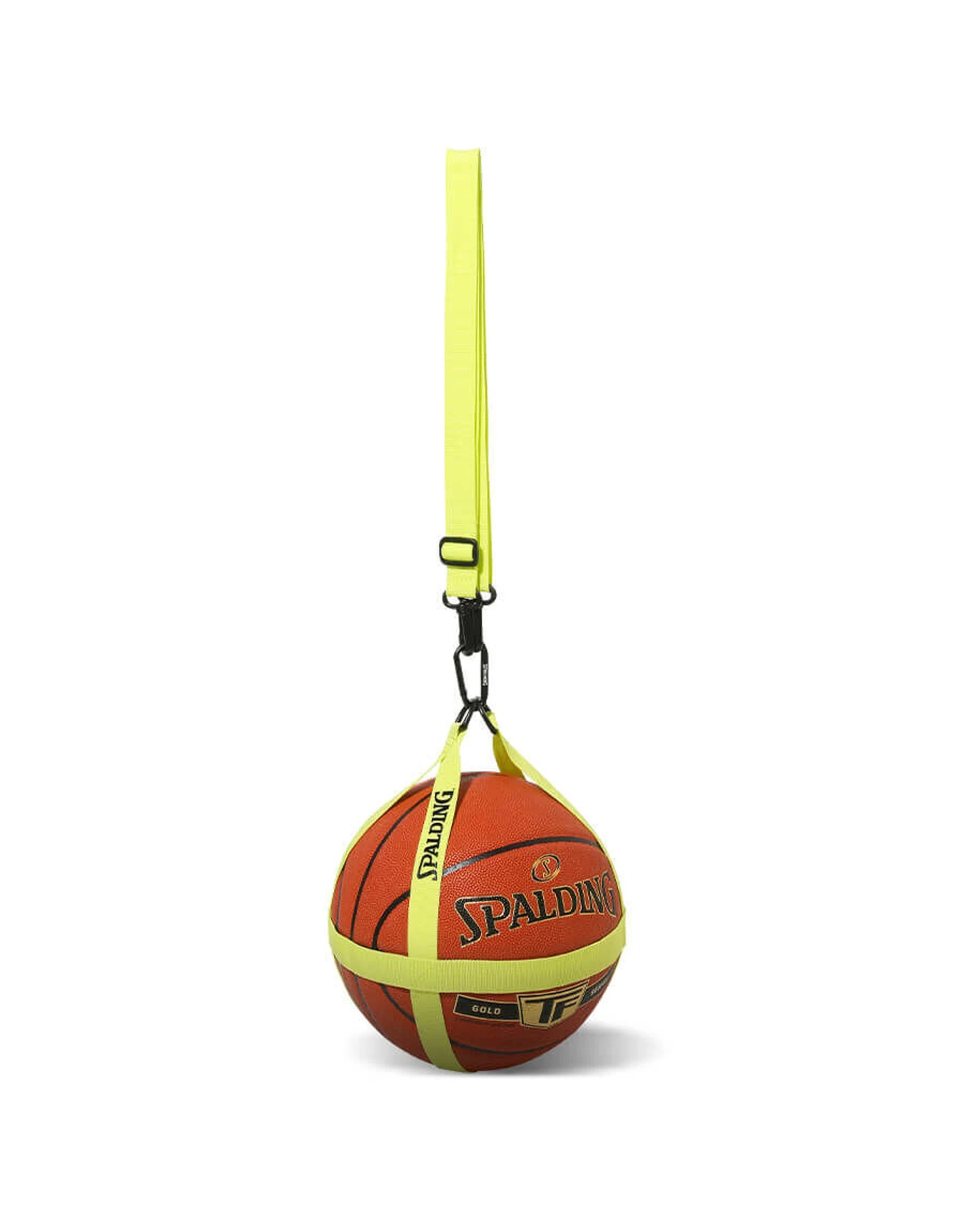 1 Spalding Basketball Harness Carrying Bag Clip Accessory Fits Size 5 6 7 - Yellow, 1 of 1