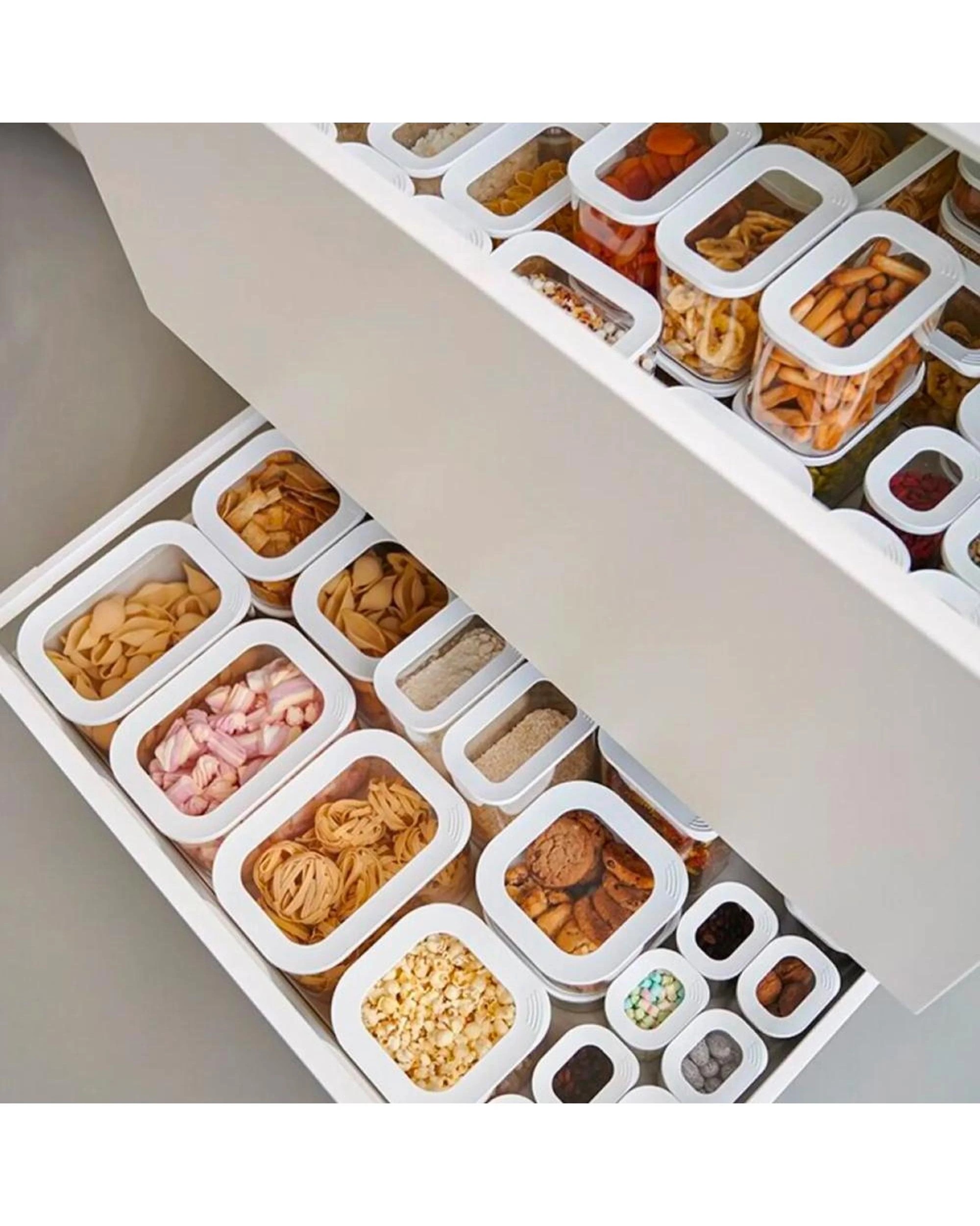 6 Mepal Modula Rectangular 9 Piece Starter Set Storage Box Set 9pc  White, 6 of 8