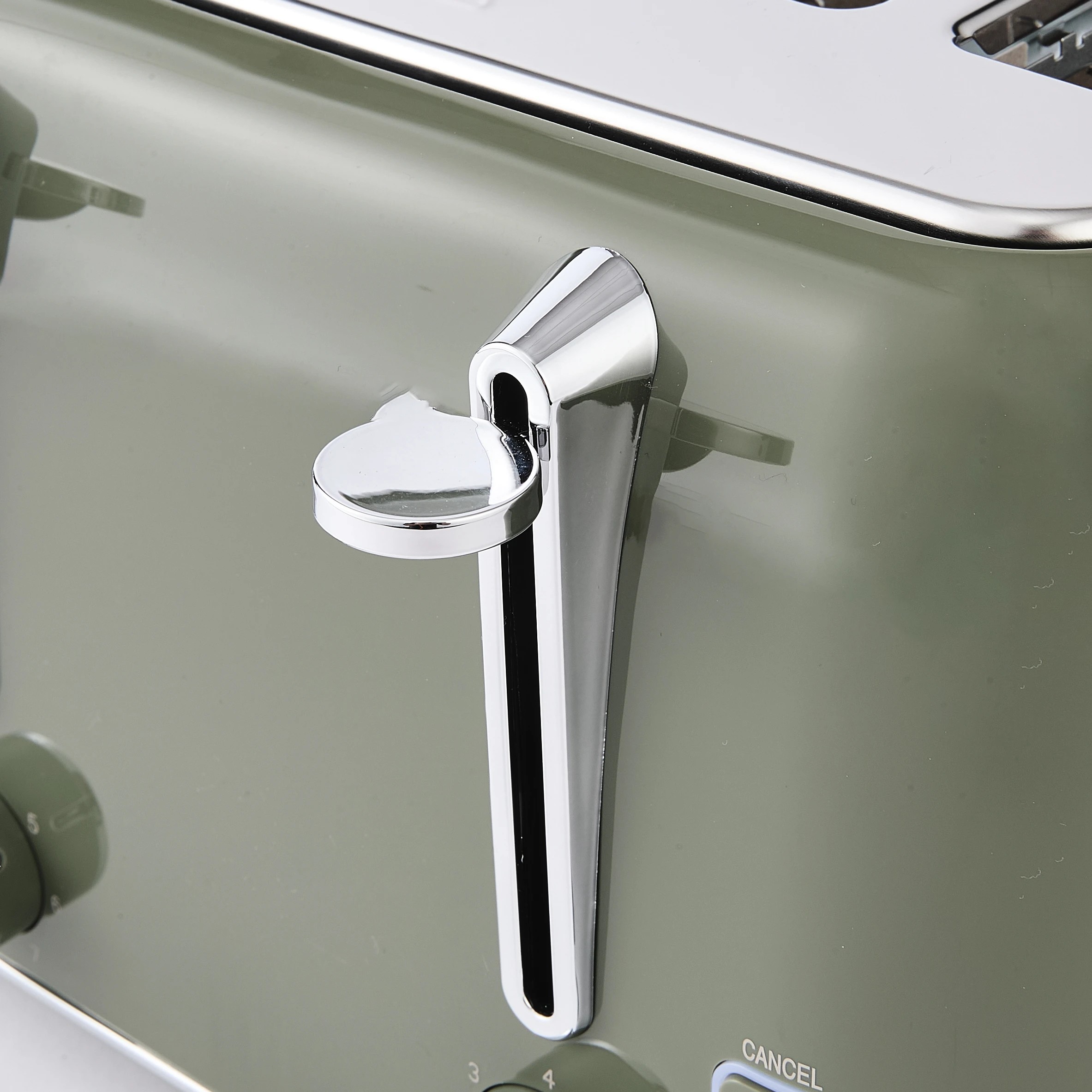 6 4 Slice Retro Toaster - Green, 6 of 8