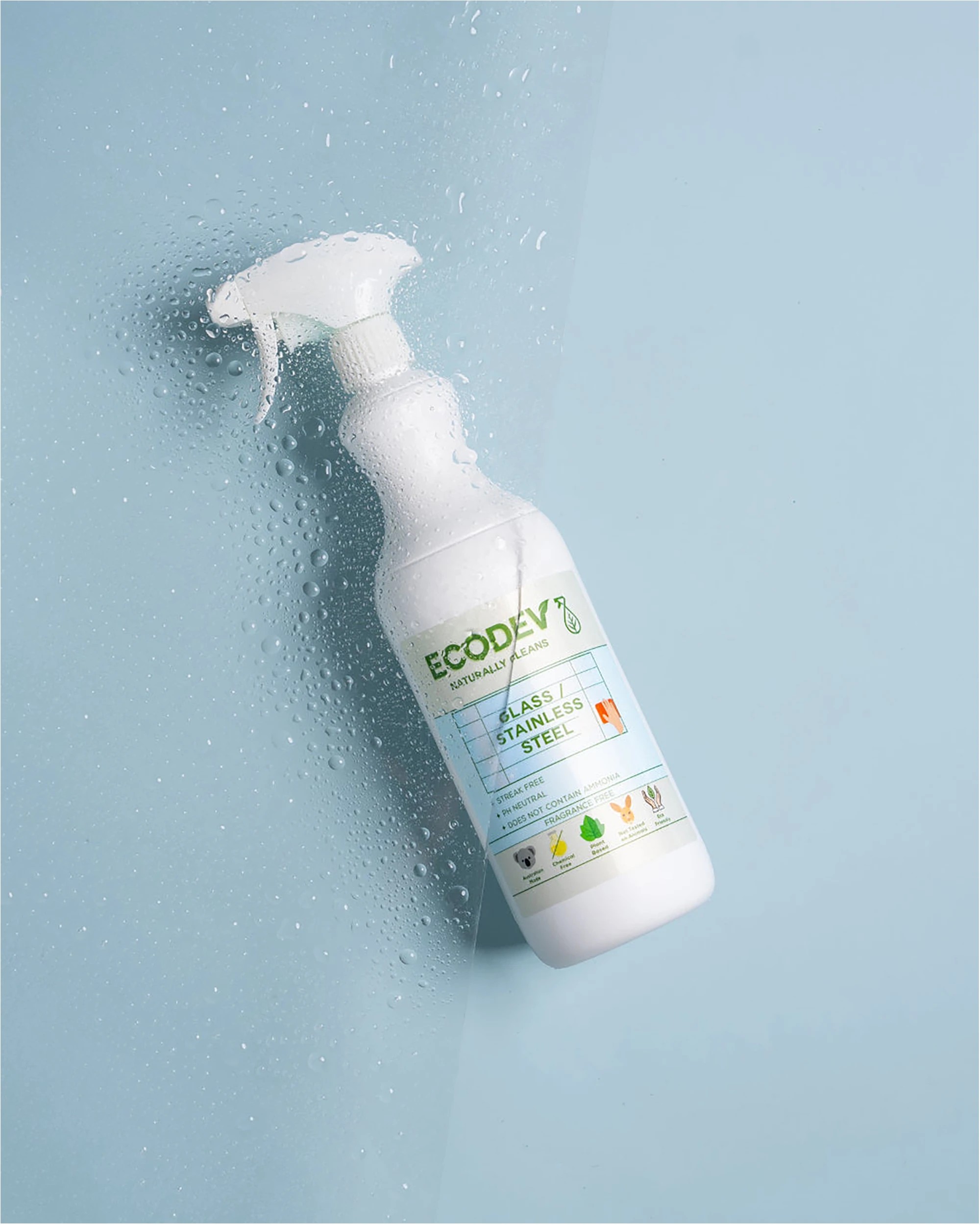 2 Ecodev Glass And Stainless Steel Cleaner Natural Streak-Free 750mL, 2 of 2