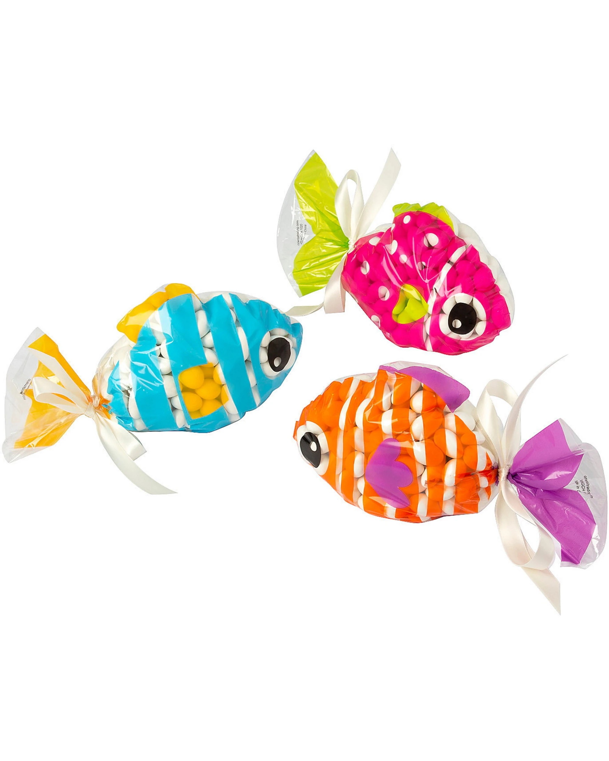 Fun Express Tropical Fish Plastic Treat Bags Pack of 12 - Kmart