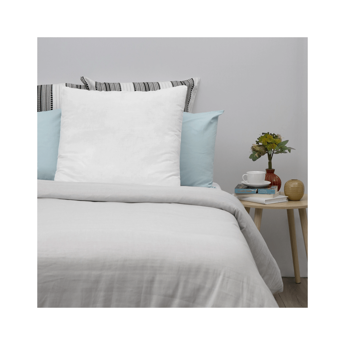 3 Tontine Hotel Collection Ultimate Loft European Pillow Cotton Cover Australian Made
 - White, 3 of 4