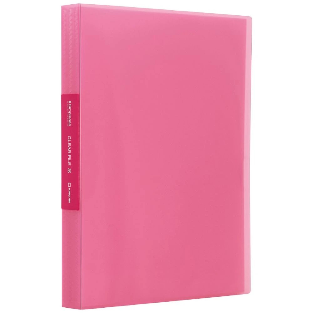 1 King Jim A4 Fixed Display Book 60 Pocket Pink, 1 of 3