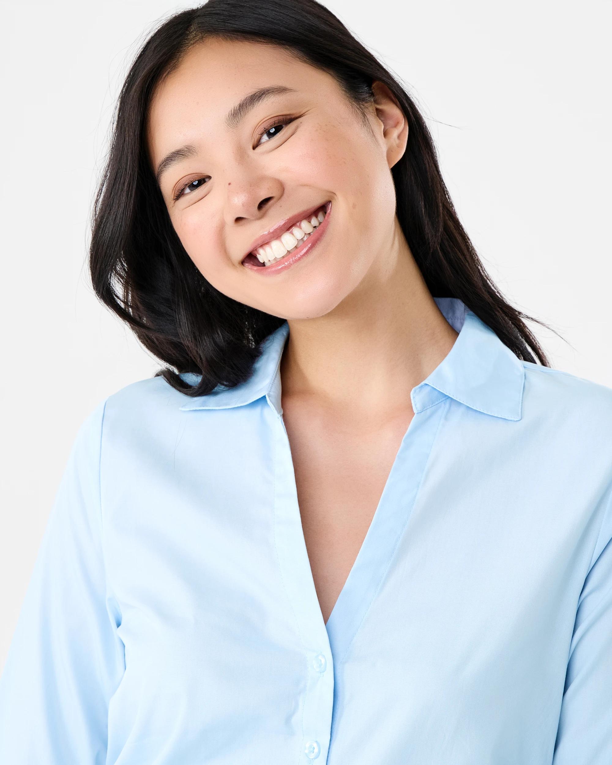 4 Long Sleeve Fitted Shirt Powd Blue, 4 of 8